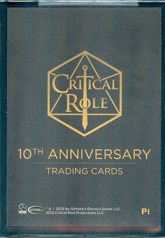 Critical Role 10th Anniversary 2 Inch Binder with P1 Promo Card