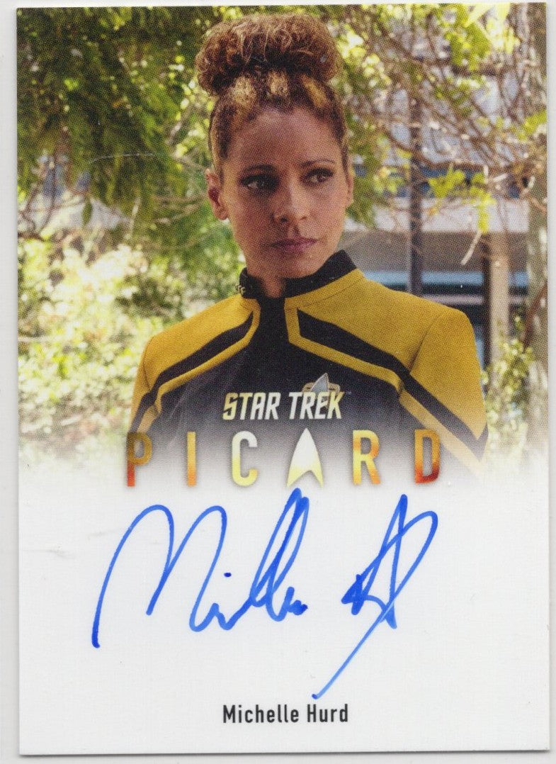 Star Trek Connections (A44) Michelle Hurd as Raffi Musiker Inscription Picard Autograph Card A