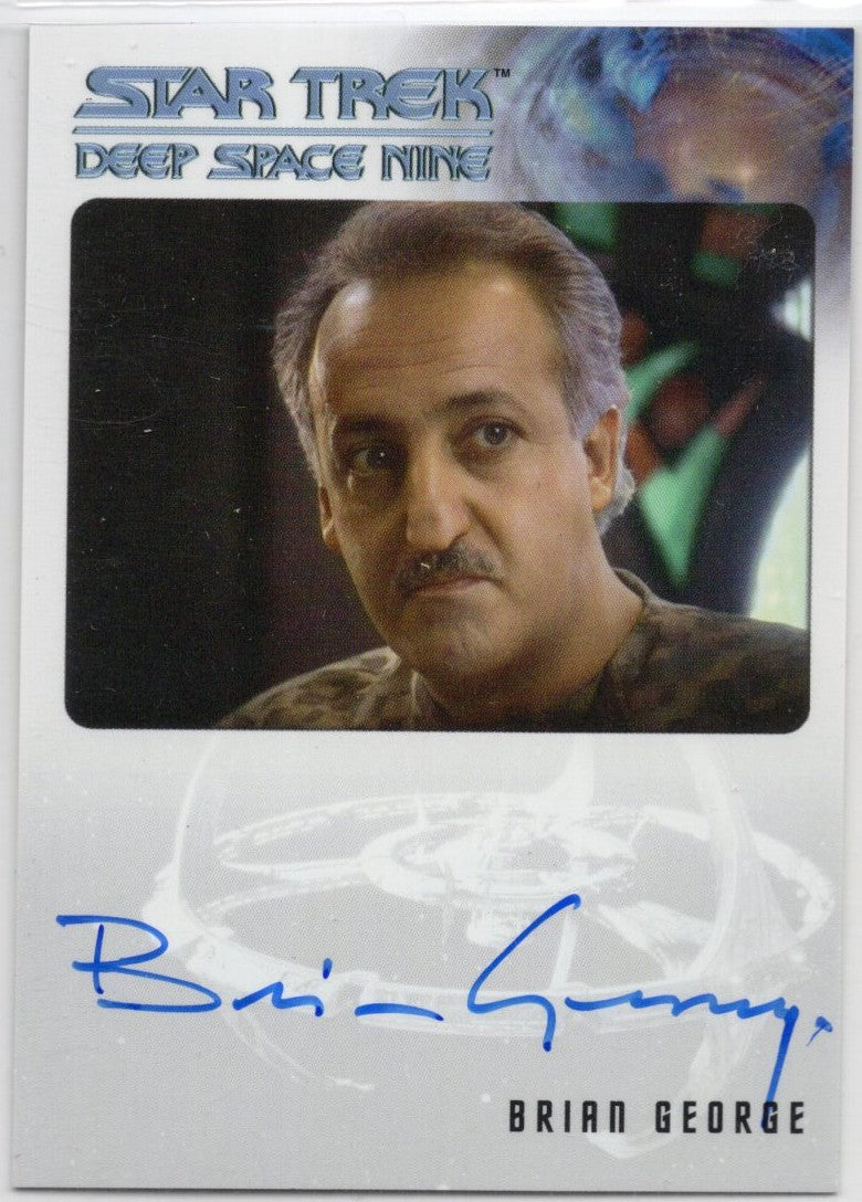 Star Trek Connections Brian George as Richard Bashir Bordered Autograph Card ( A )