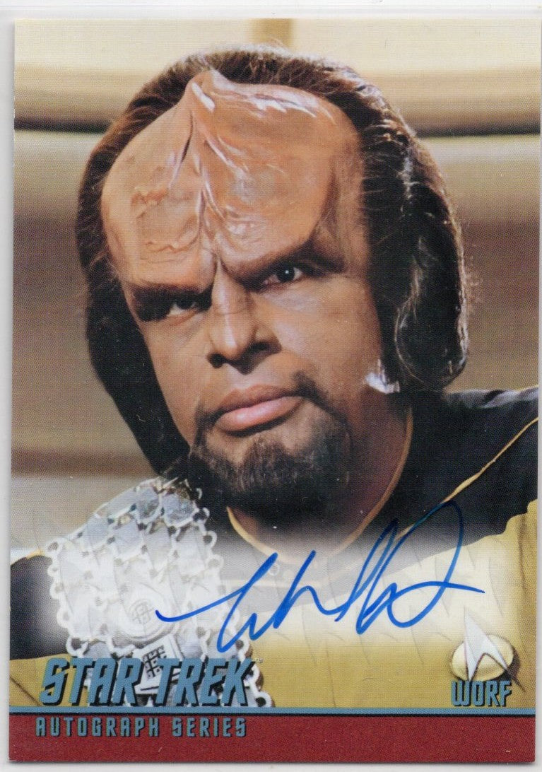 Star Trek Connections (A5) Michael Dorn as Worf Classic TV Autograph Card ( A )