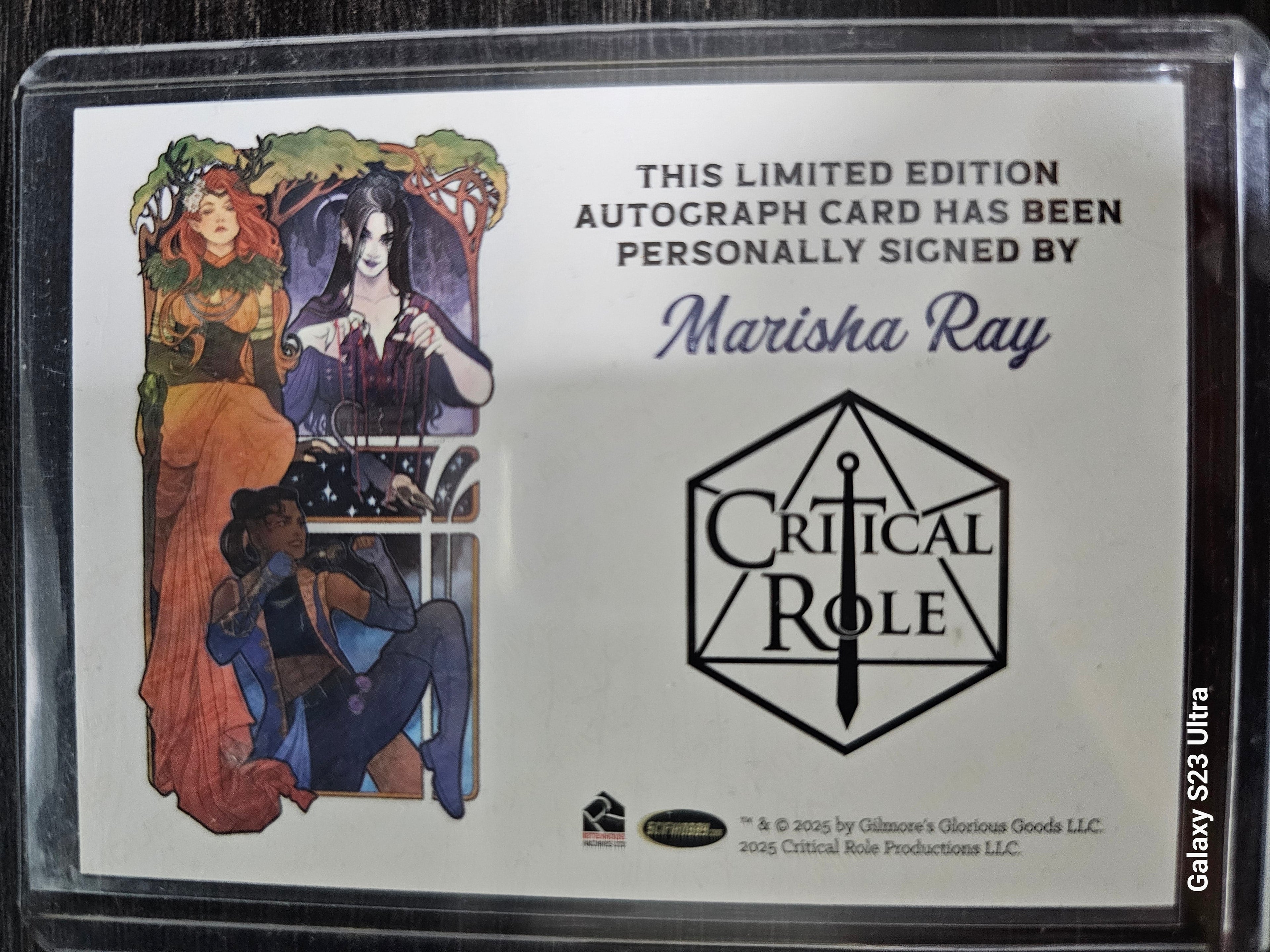 Critical Role 10th Anniversary  Marisha Ray  Autograph Card