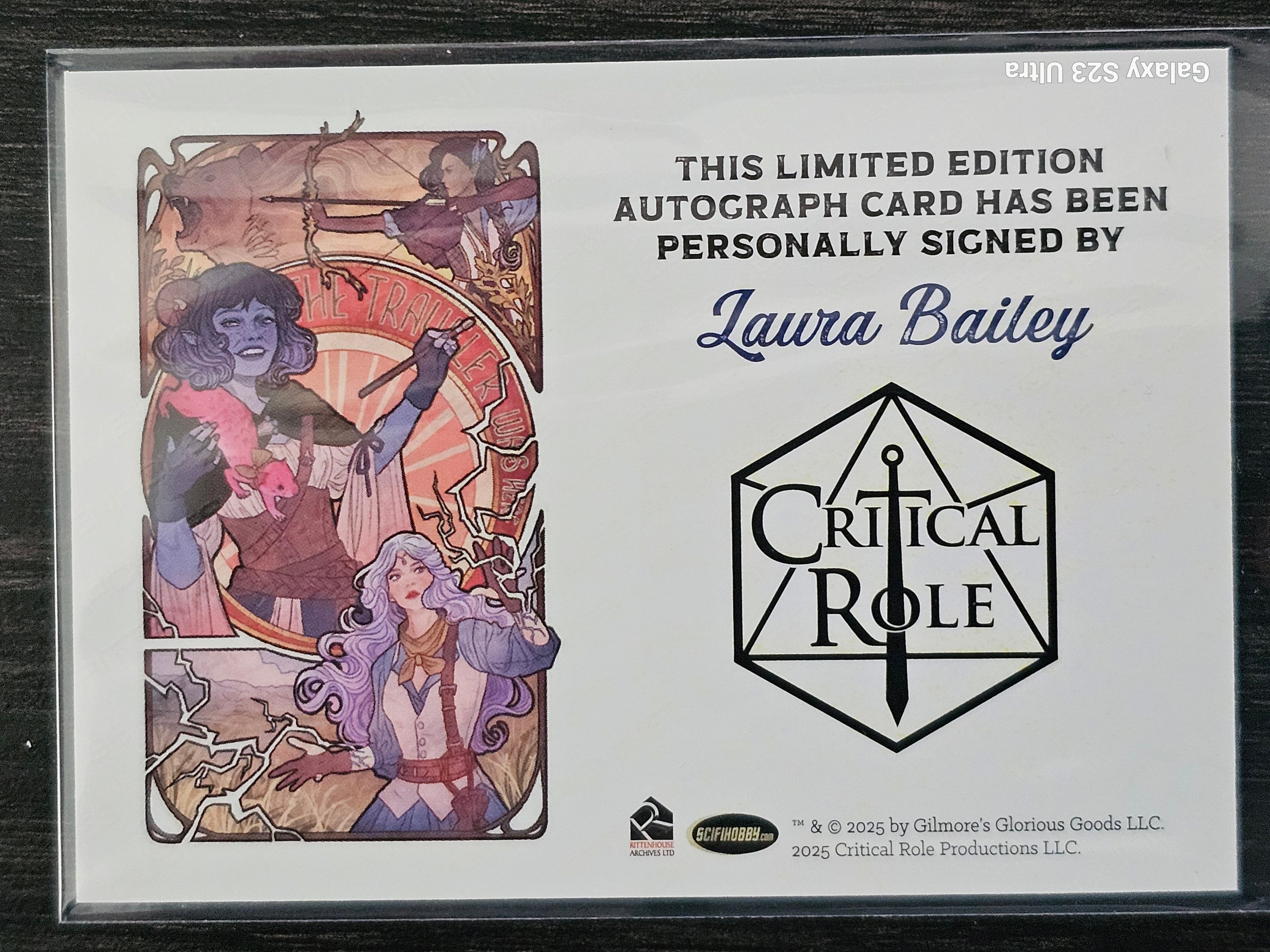 Critical Role 10th Anniversary   Laura Bailey Autograph Card
