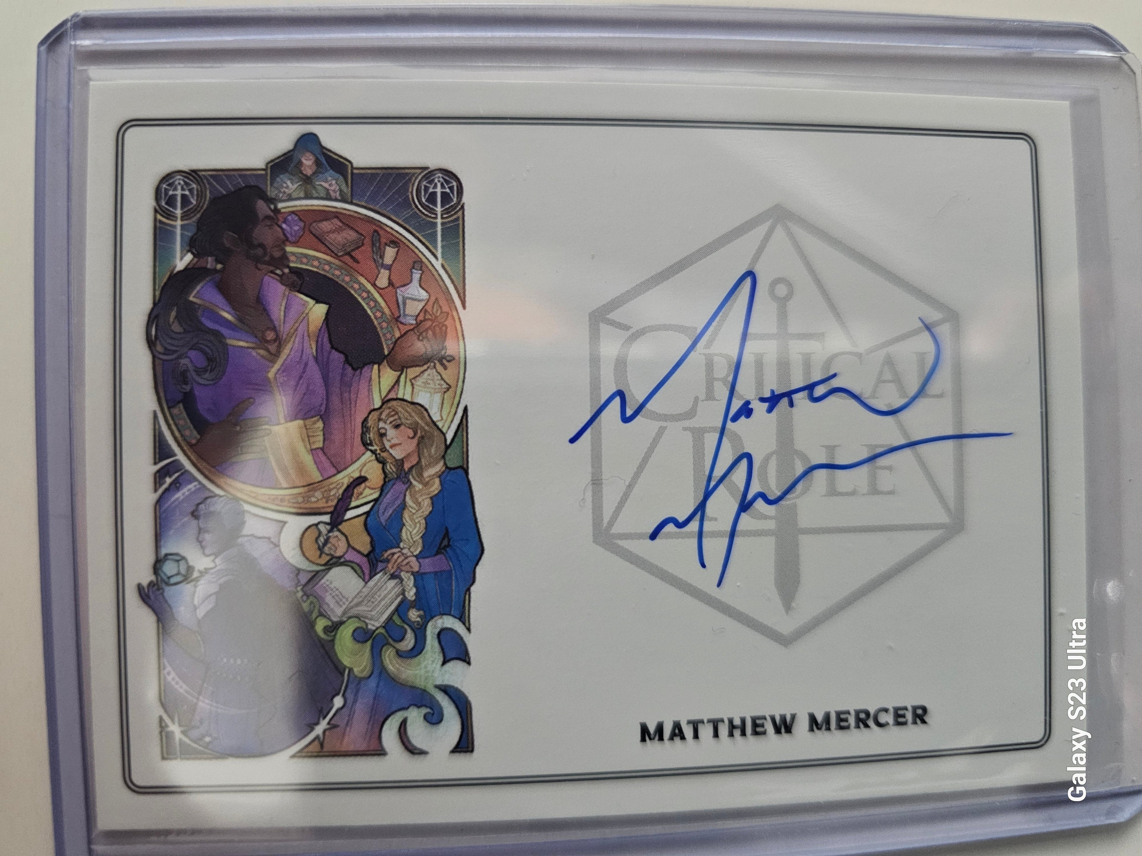 Critical Role 10th Anniversary Matthew Mercer Autograph Card K & J Non-Sports Cards Critical Role 10th Anniversary Matthew Mercer Autograph Card K & J Non-Sports Cards
