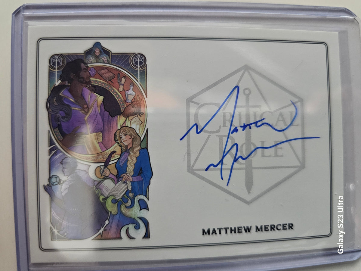 critical role mtg cards Critical Role 10th Anniversary Matthew Mercer Autograph Card – K & J  Non-Sports Cards
