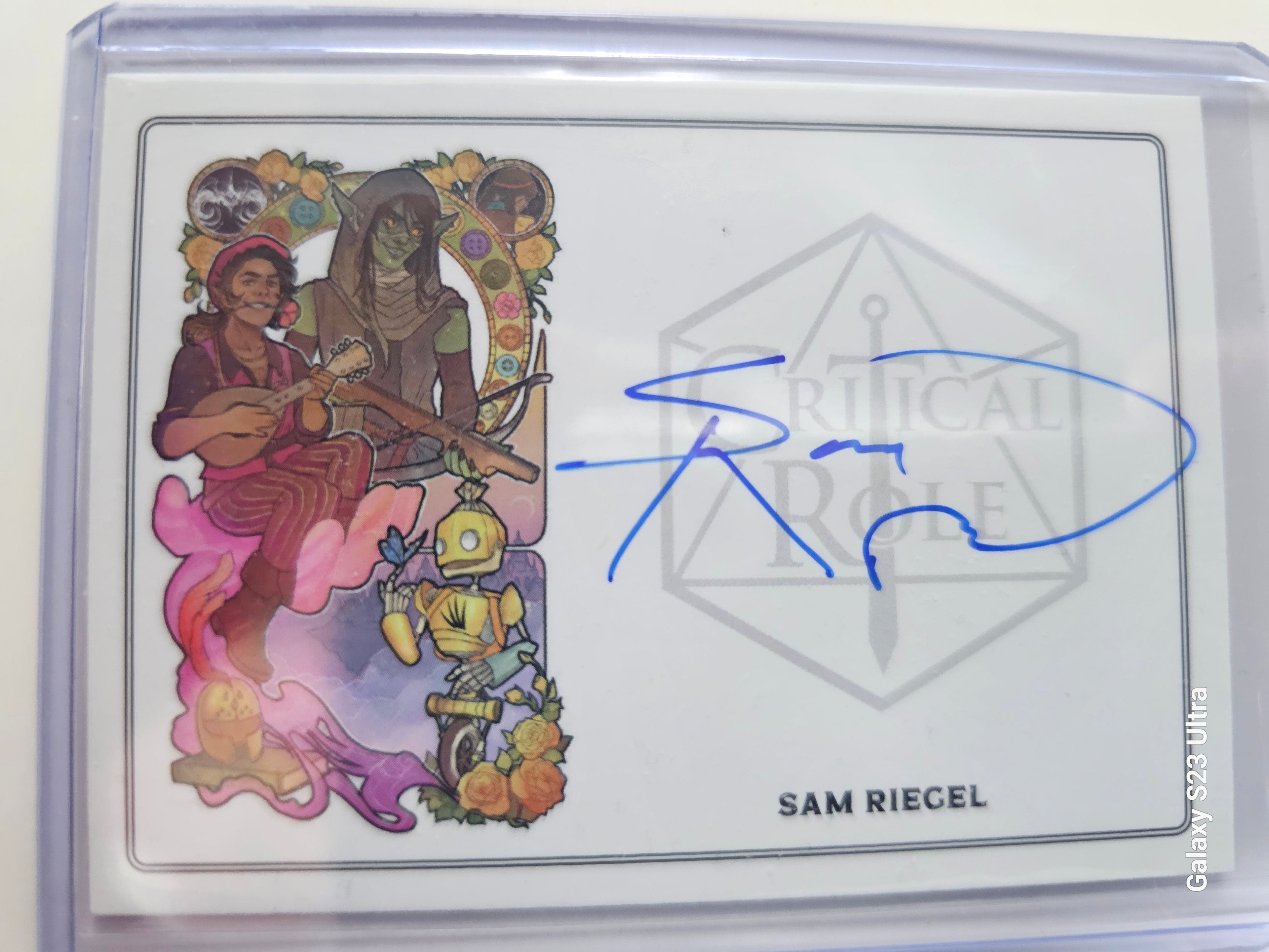 Critical Role 10th Anniversary   Sam Riegel  Autograph Card