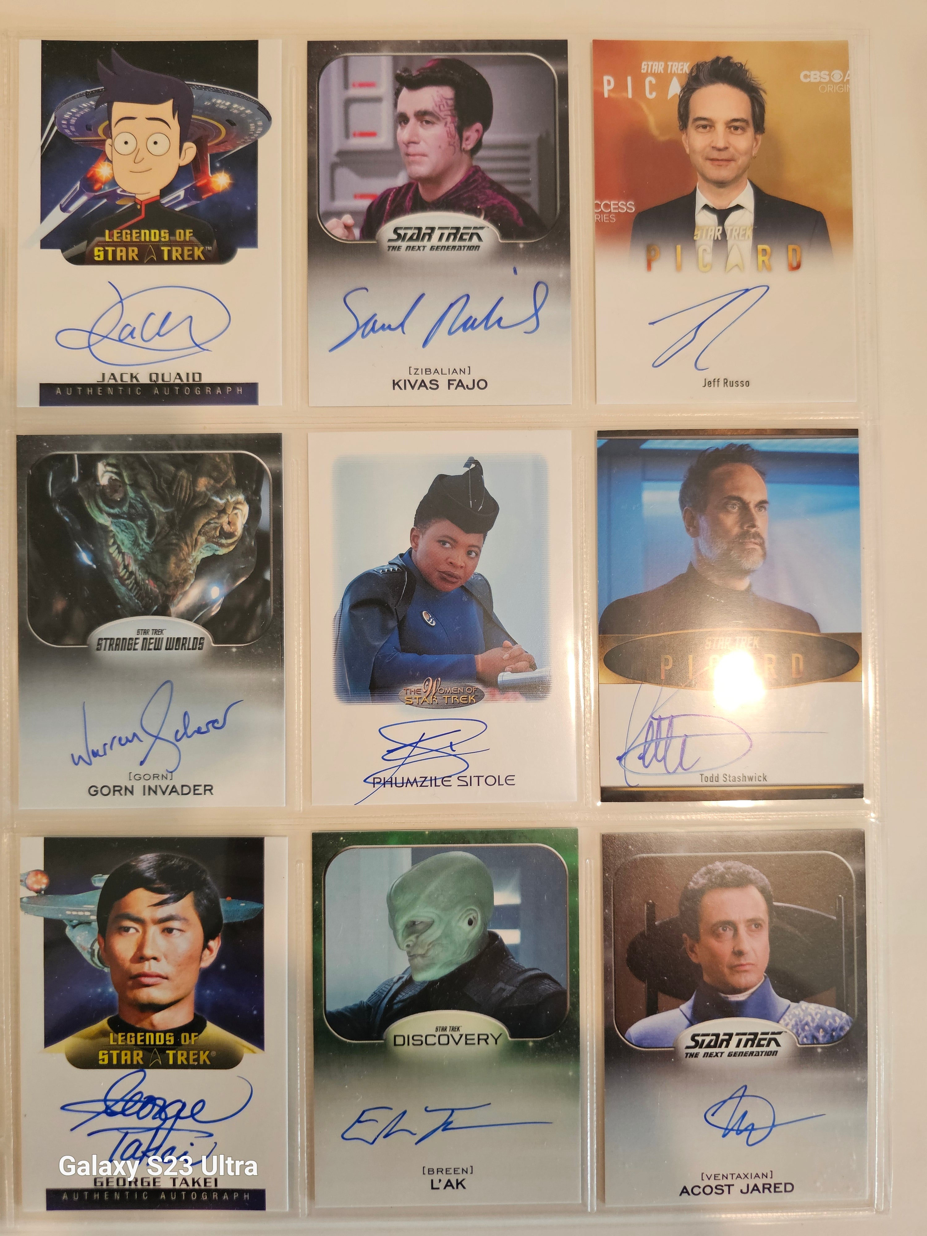 Star Trek Connections 40 Card Very Limited Autograph Set ( # 1 )