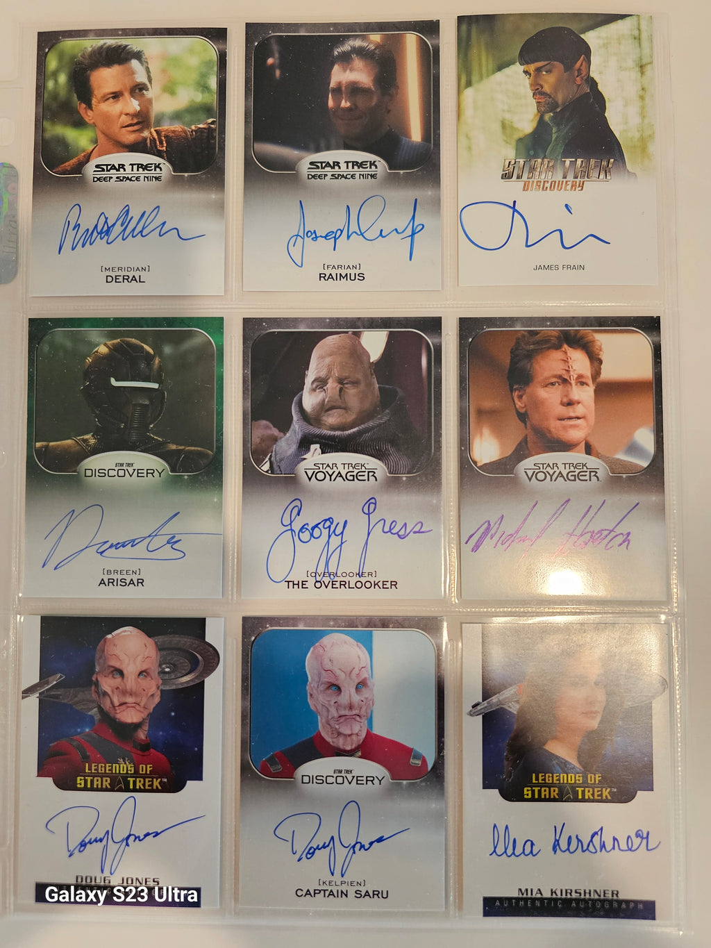 Star Trek Connections 40 Card Very Limited Autograph Set ( # 2 )