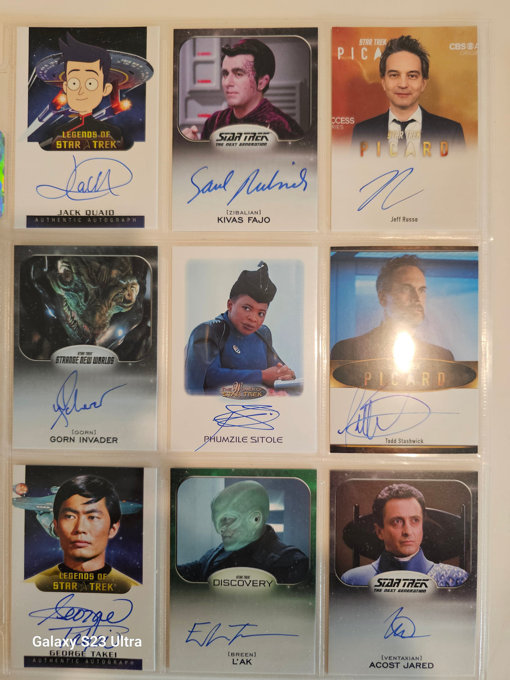 Star Trek Connections 40 Card Very Limited Autograph Set ( # 2 )
