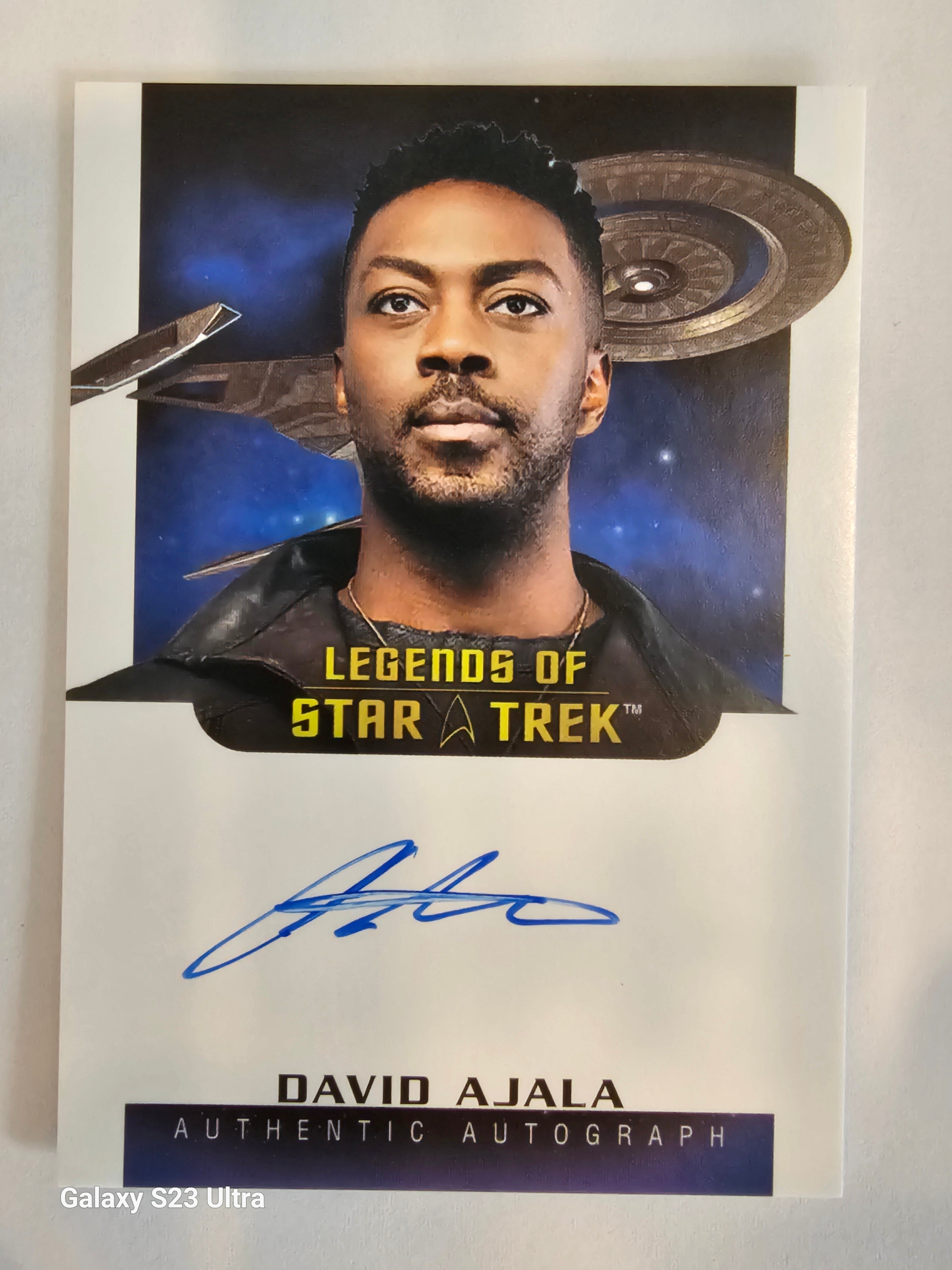 Star Trek Connections (A24) David Ajala as Cleveland Booker Legends Autograph Card ( A )