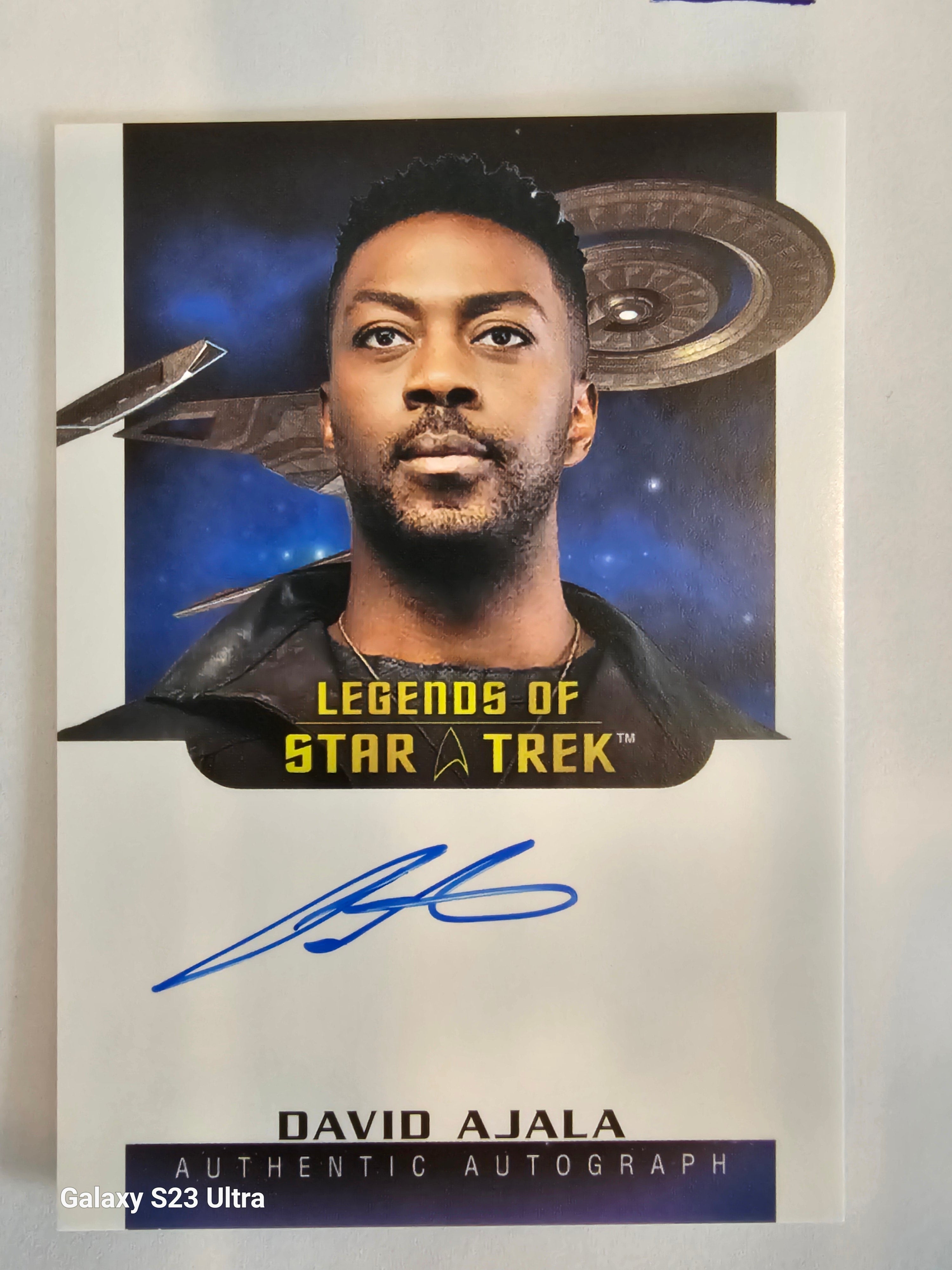 Star Trek Connections (A24) David Ajala as Cleveland Booker Legends Autograph Card ( B )