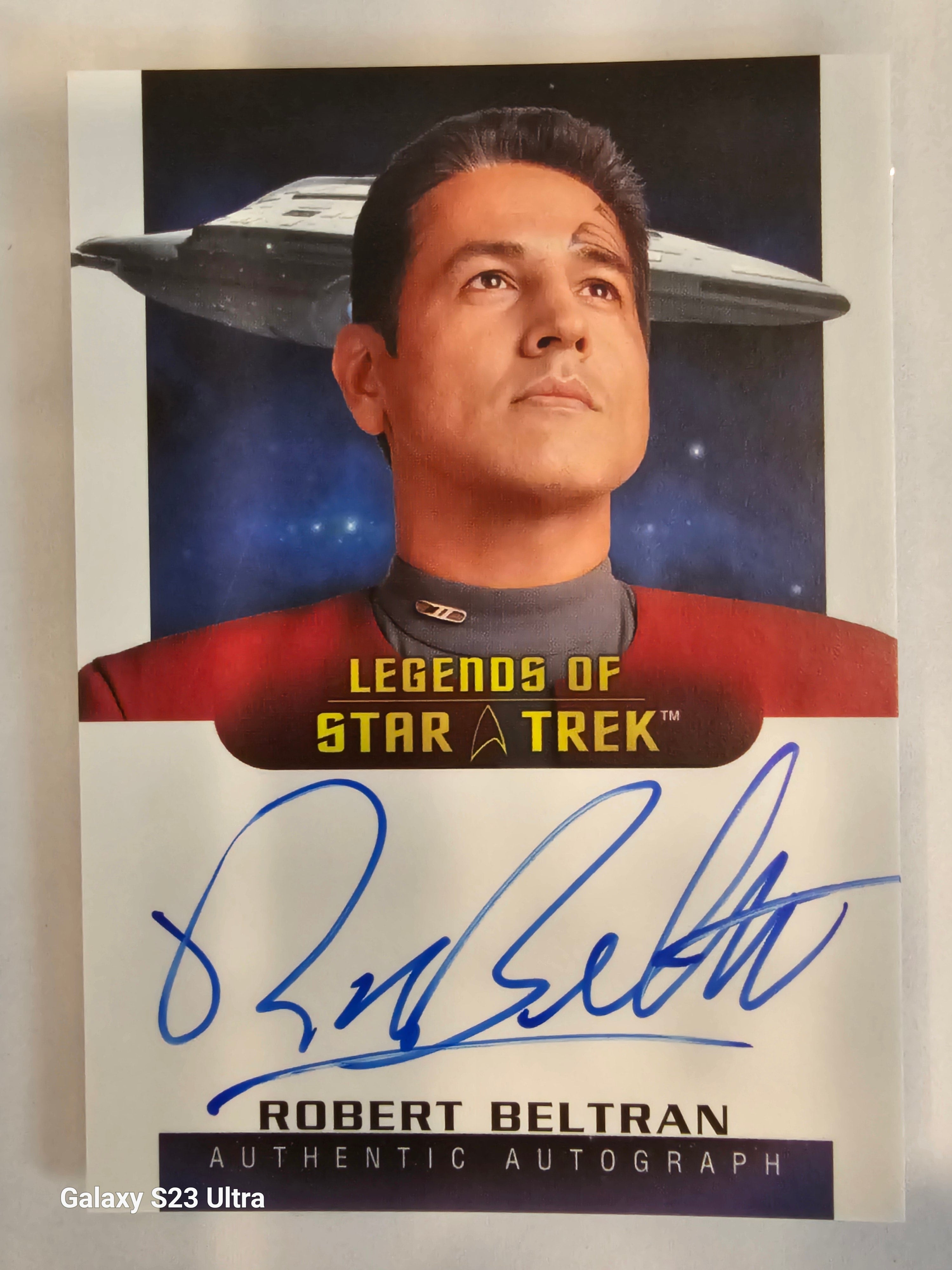 Star Trek Connections  Robert Beltran as Commander Chakotay Legends Autograph Card ( B )