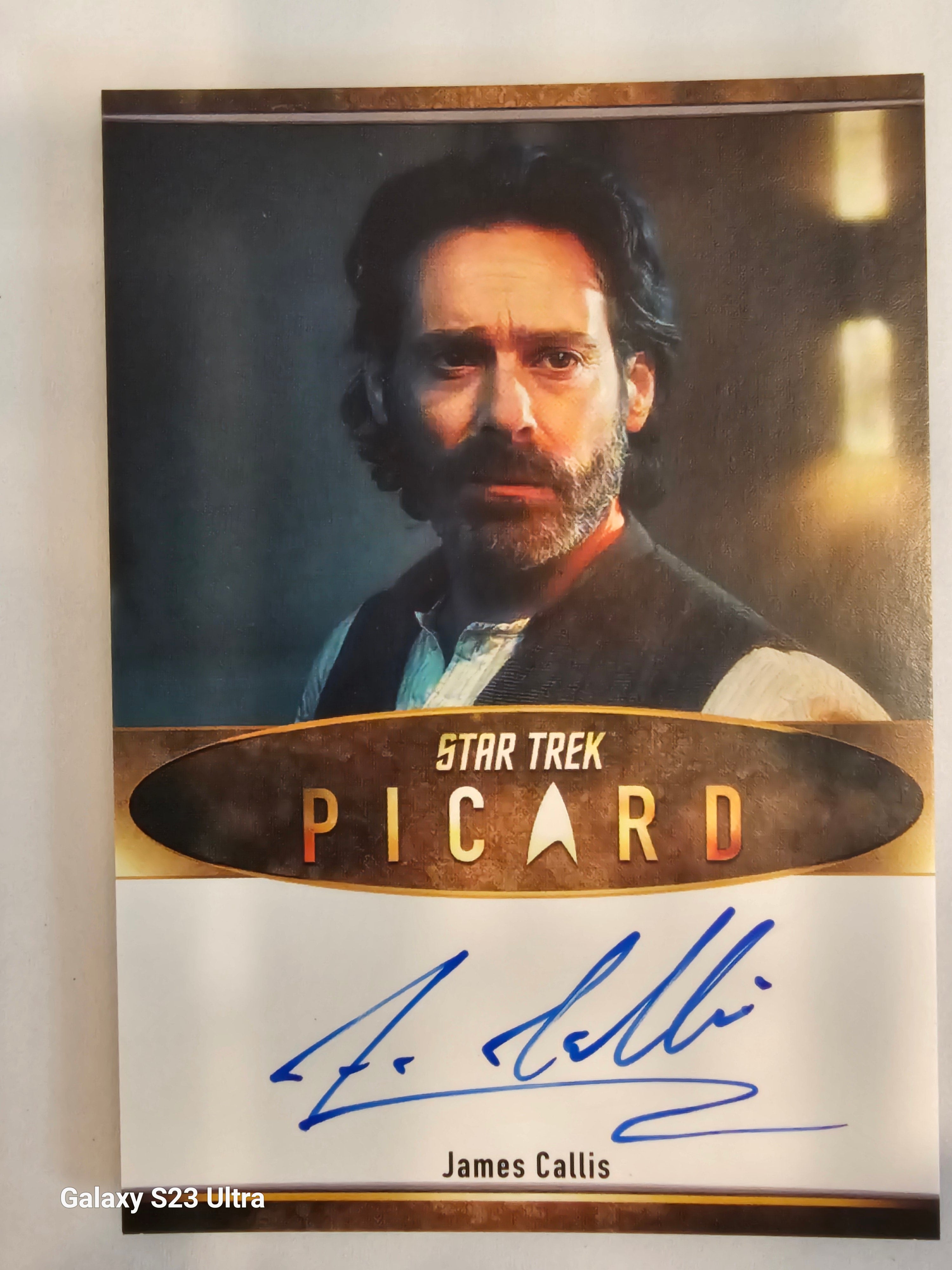 Star Trek Connections James Callis as Maurice Picard Bordered Autograph Card ( A )