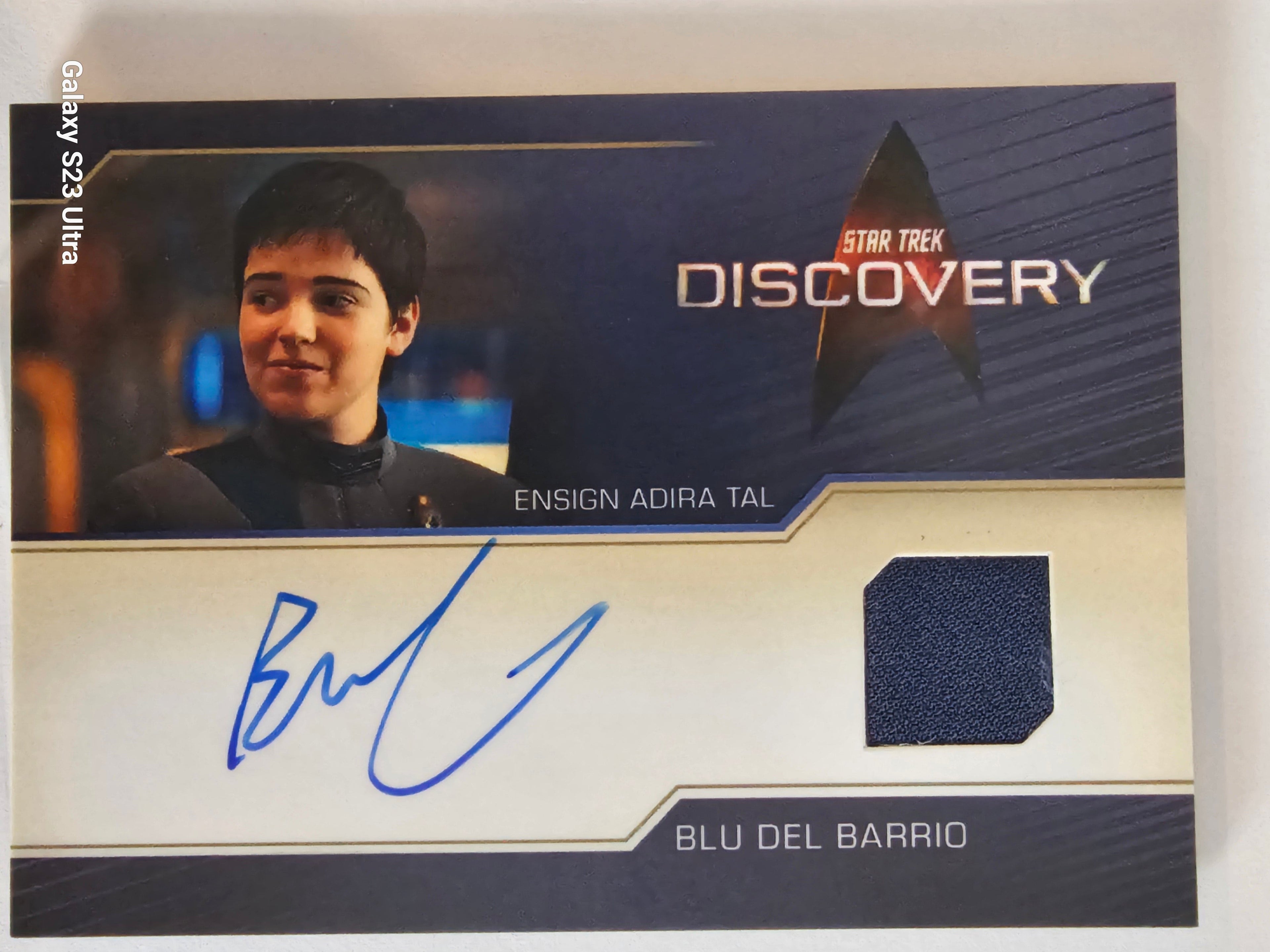 Star Trek Connections Blu Del Barrio as Ensign Adira Tal Autographed Costume Card ( A )