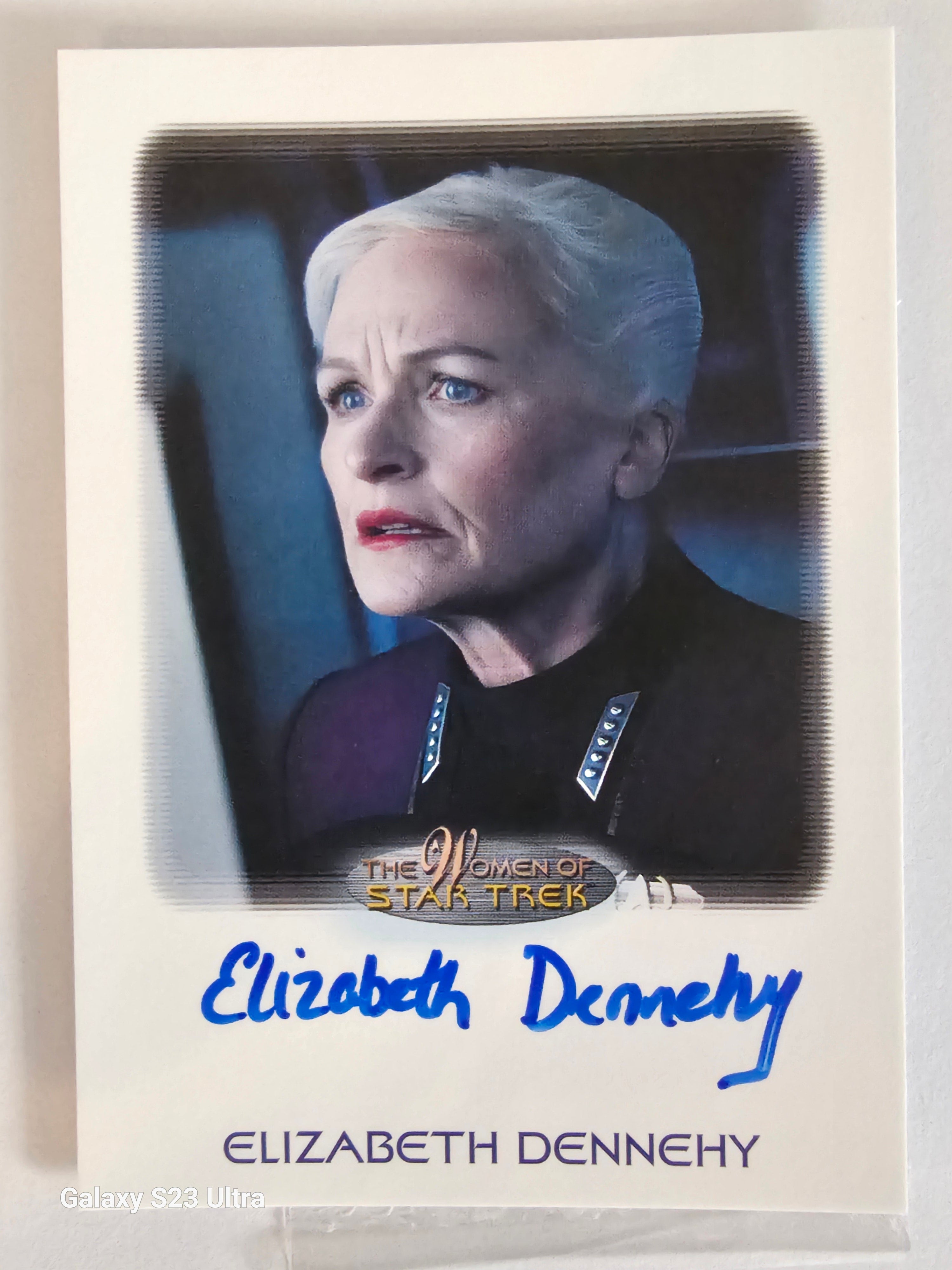 Star Trek Connections Elizabeth Dennehy as Fleet Admiral Shelby WoST Autograph Card ( A )