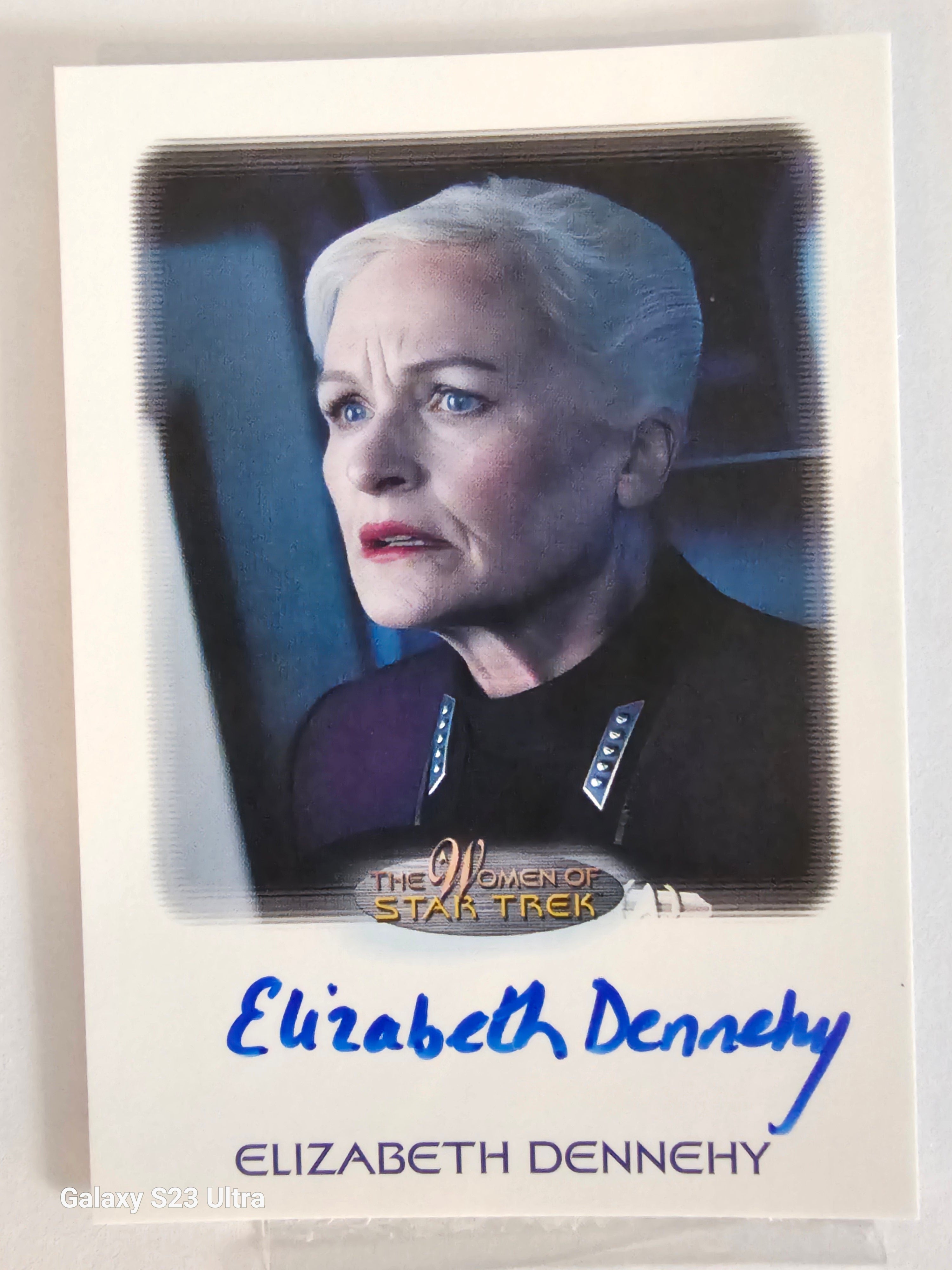 Star Trek Connections Elizabeth Dennehy as Fleet Admiral Shelby WoST Autograph Card ( B )