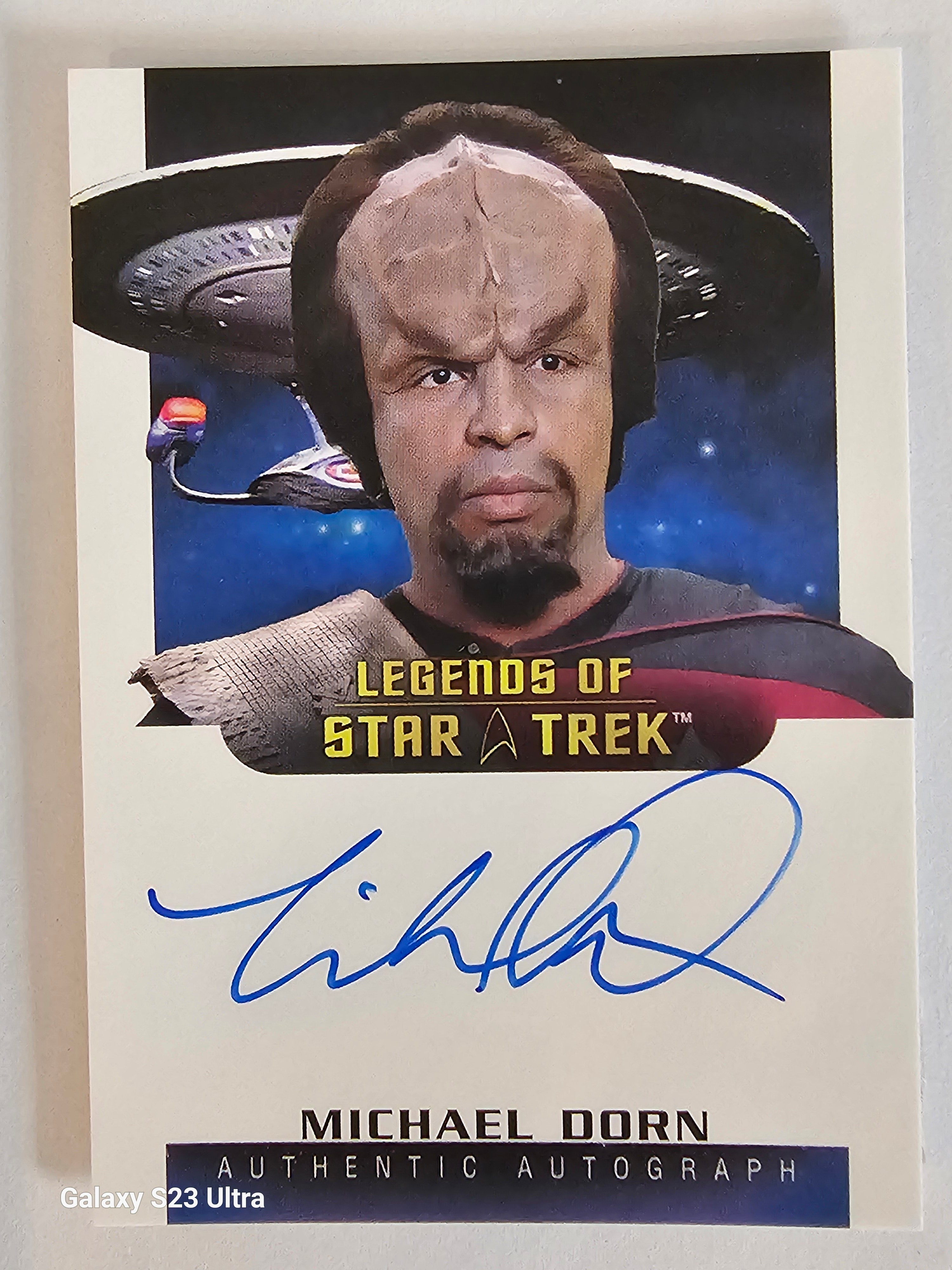 Star Trek Connections (L34) Michael Dorn as Worf Legend Autograph Card ( B )