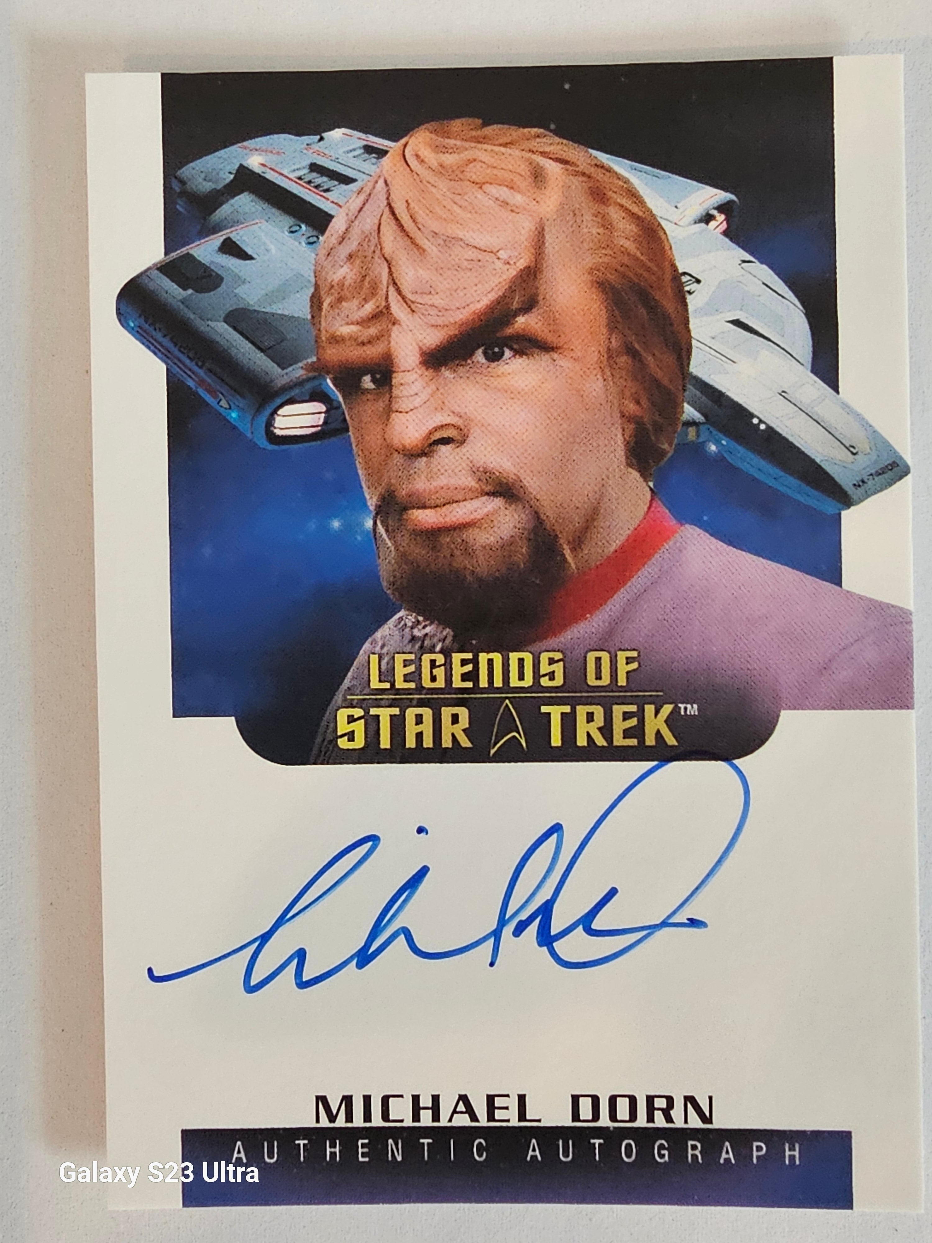 Star Trek Connections (L36) Michael Dorn as Worf Legend Autograph Card ( B )