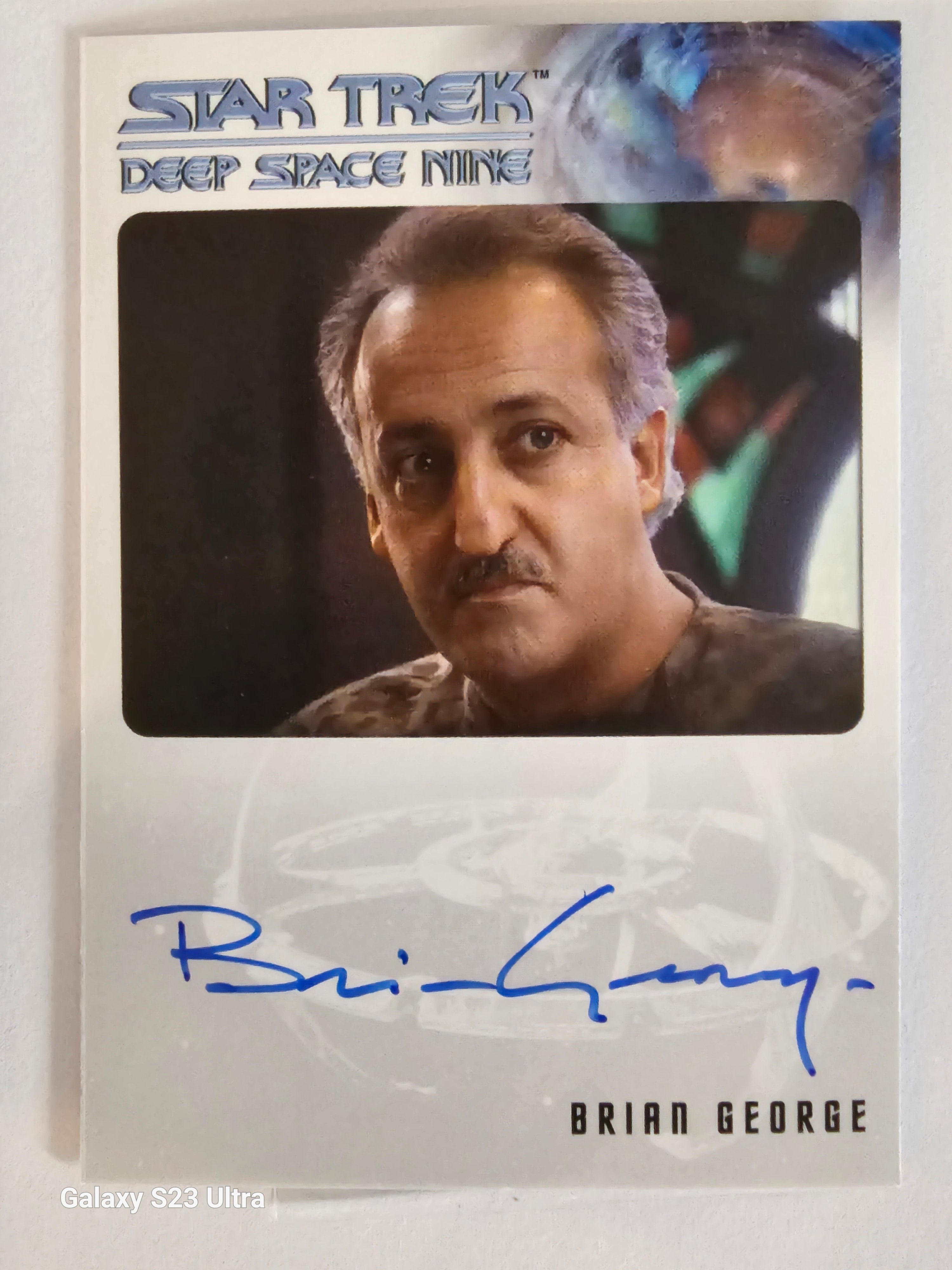 Star Trek Connections Brian George as Richard Bashir Bordered Autograph Card ( B )