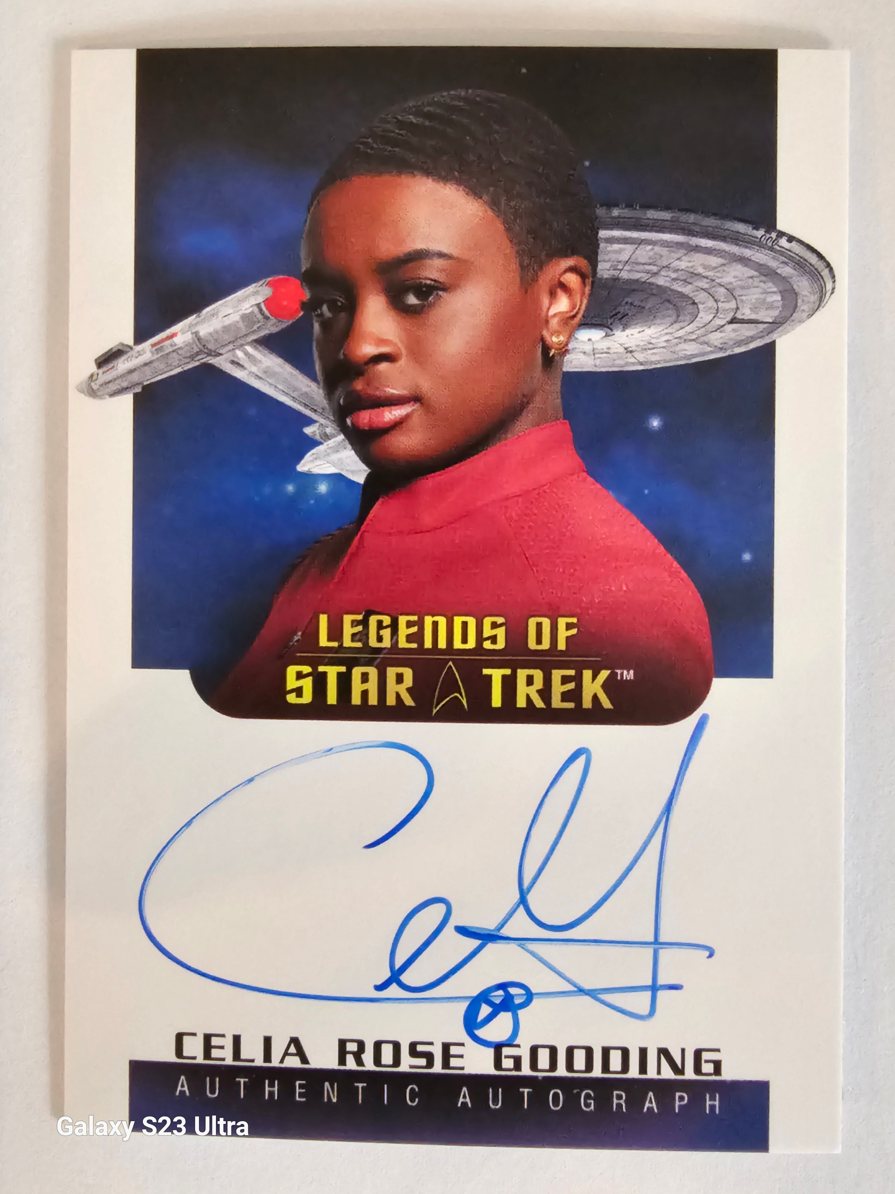 Star Trek Connections Celia Rose Gooding as Nyota Uhura Legend Autograph Card ( B )