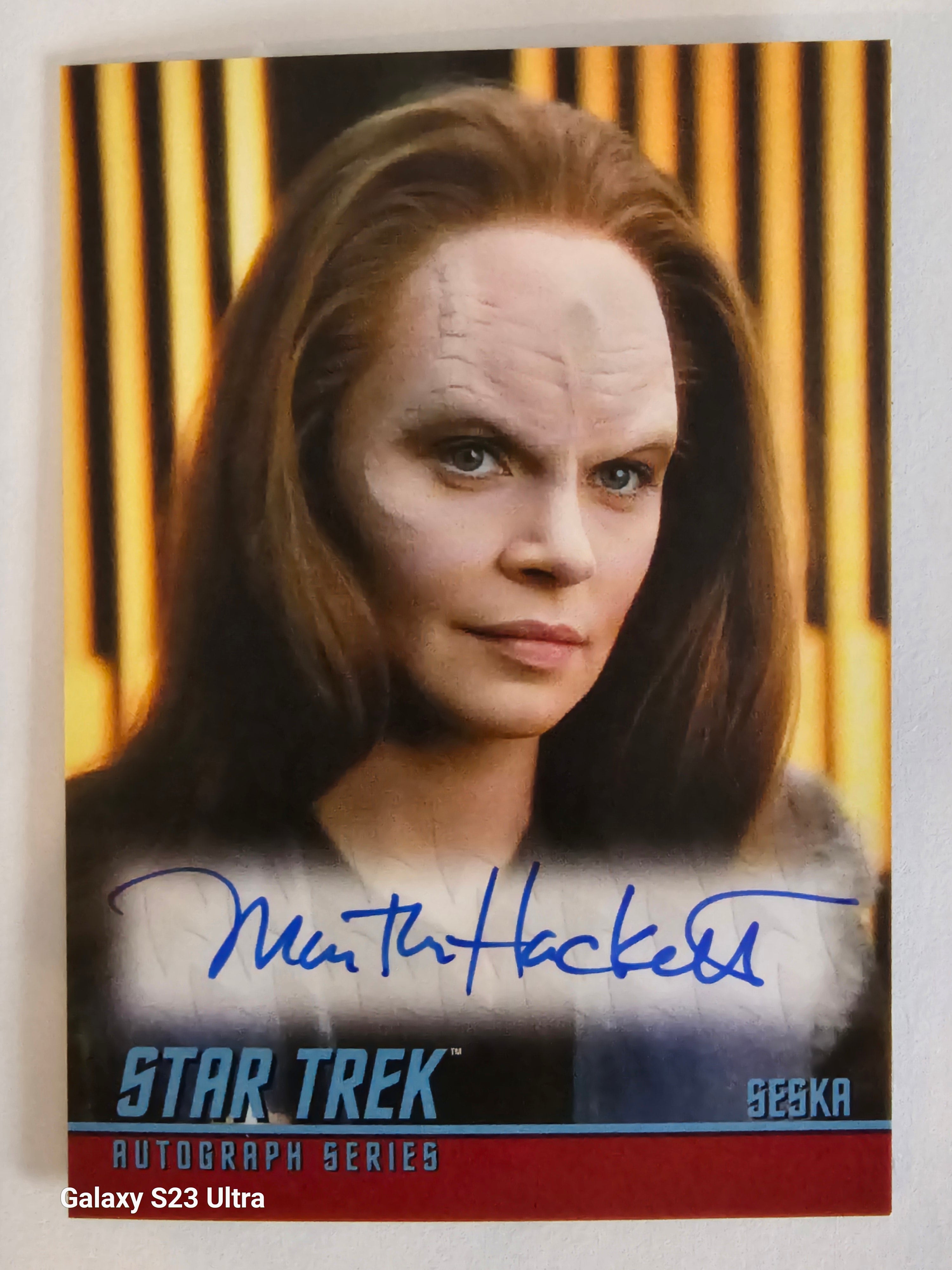 Star Trek Connections (A23) Martha Hackett as Seska Classic TV Autograph Card ( A )