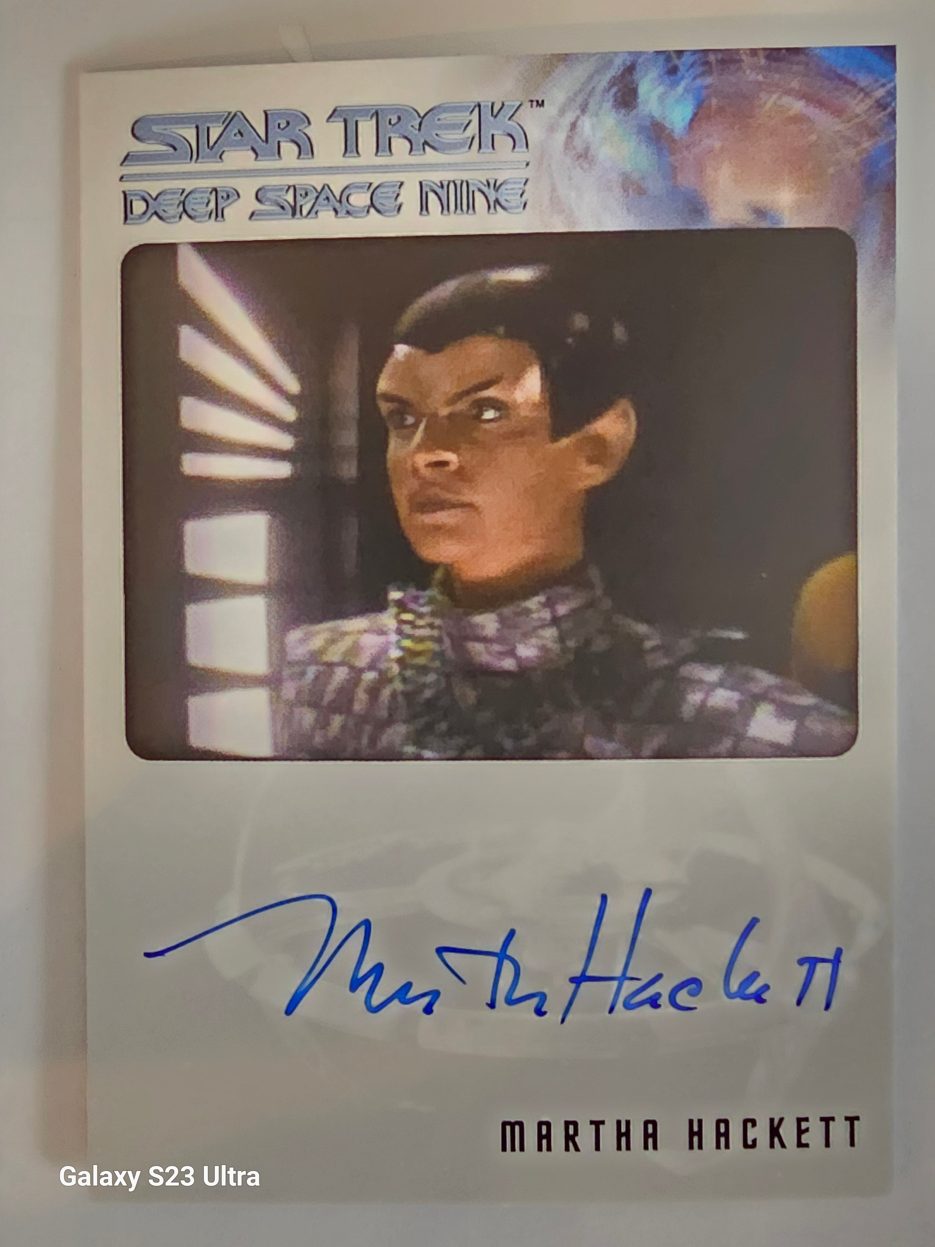 Star Trek Connections Martha Hackett as Seska Bordered Autograph Card ( A )