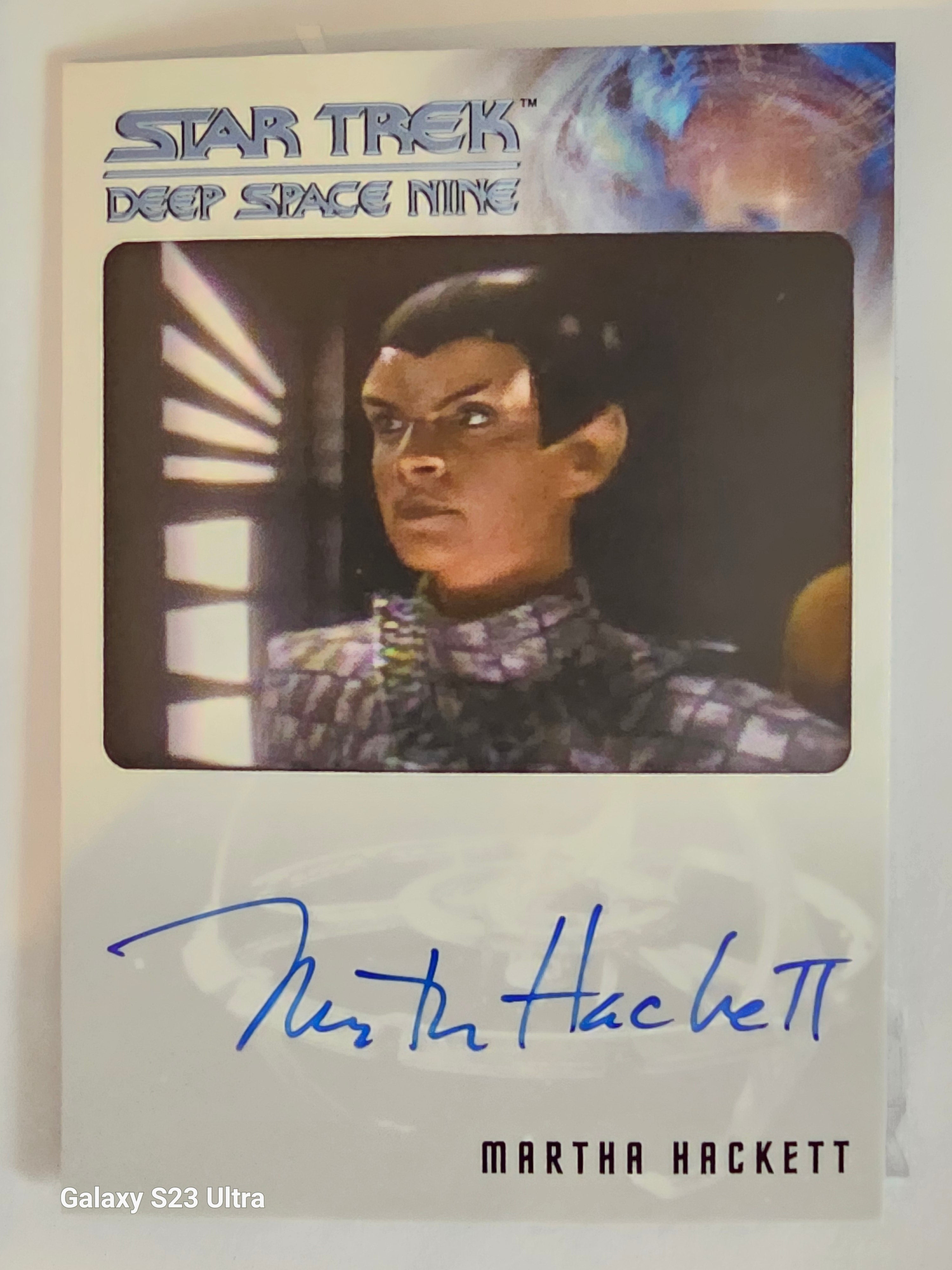 Star Trek Connections Martha Hackett as Seska Bordered Autograph Card ( B )