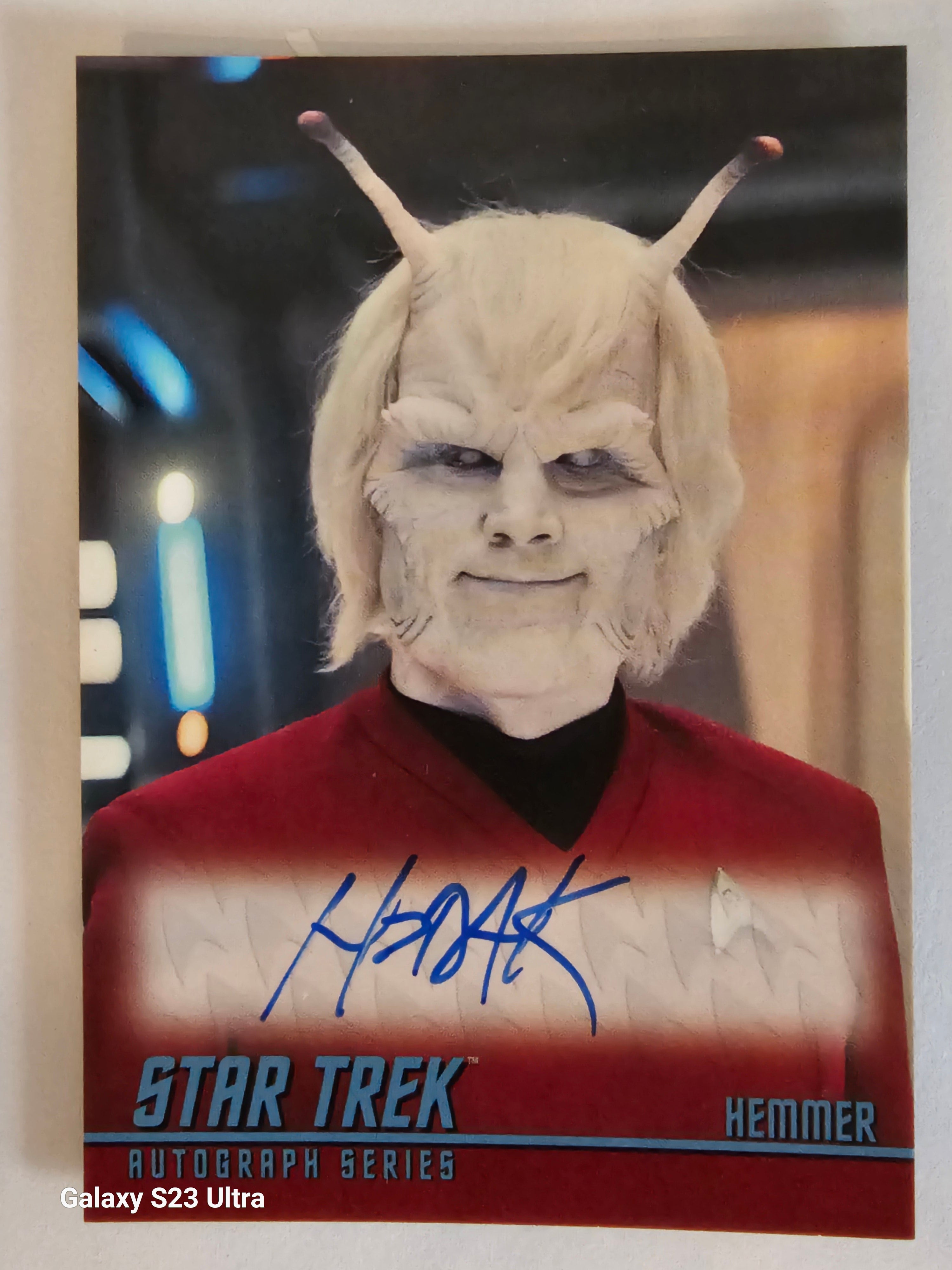 Star Trek Connections ( A29 ) Bruce Horak as Hemmer Classic TV Autograph Card ( A )