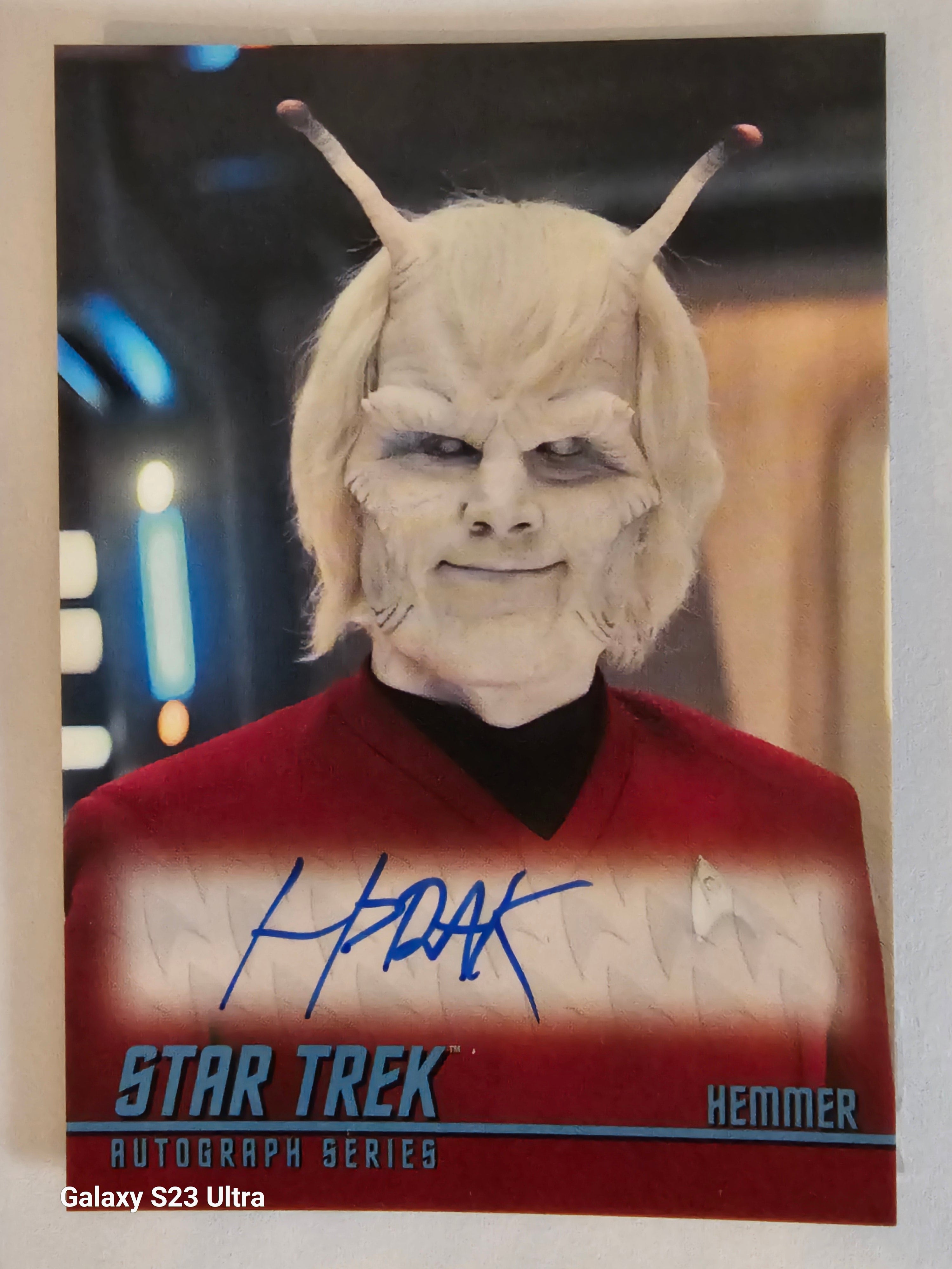 Star Trek Connections ( A29 ) Bruce Horak as Hemmer Classic TV Autograph Card ( B )