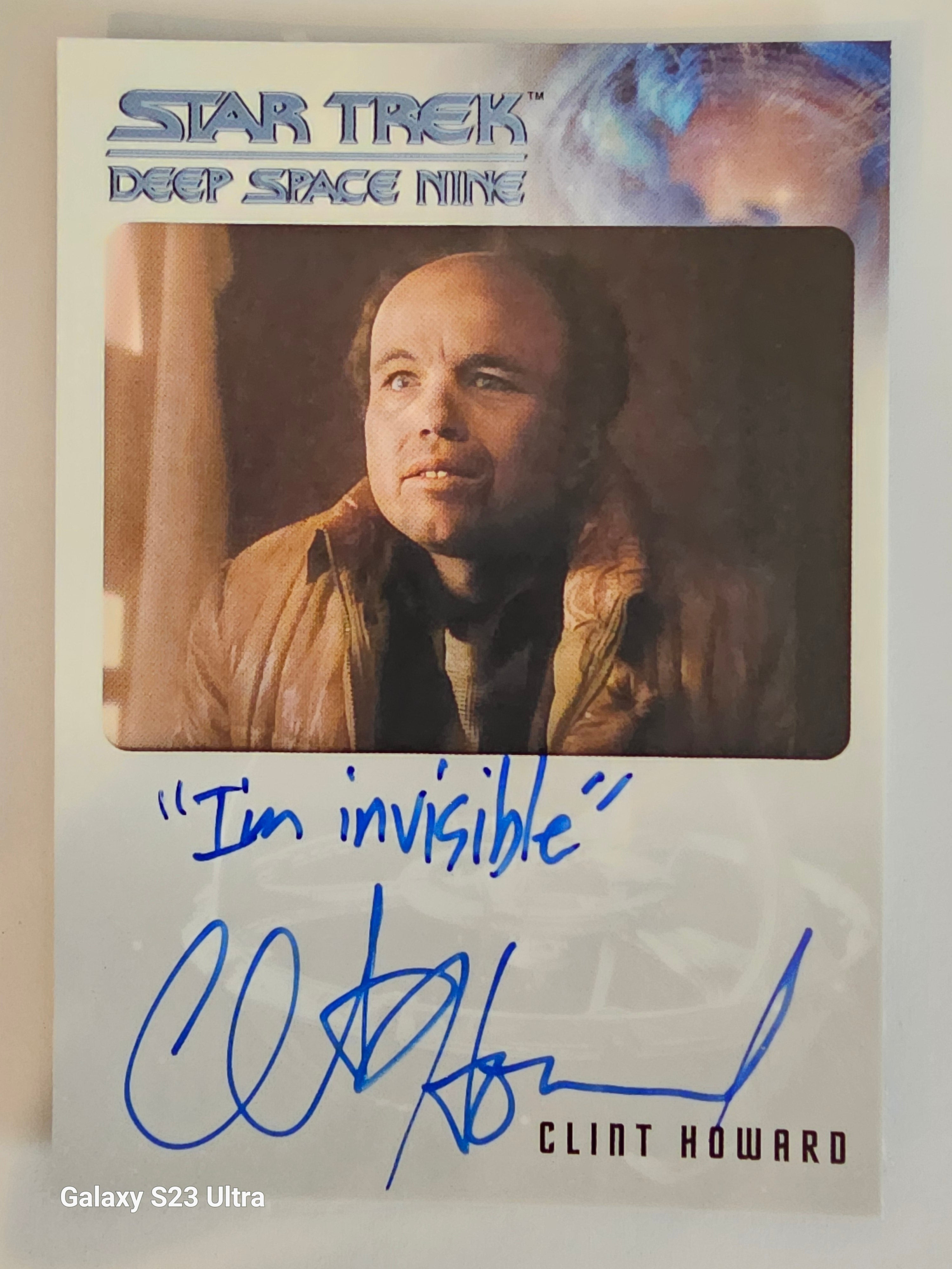 Star Trek Connections Clint Howard as Grady Inscription Autograph Card