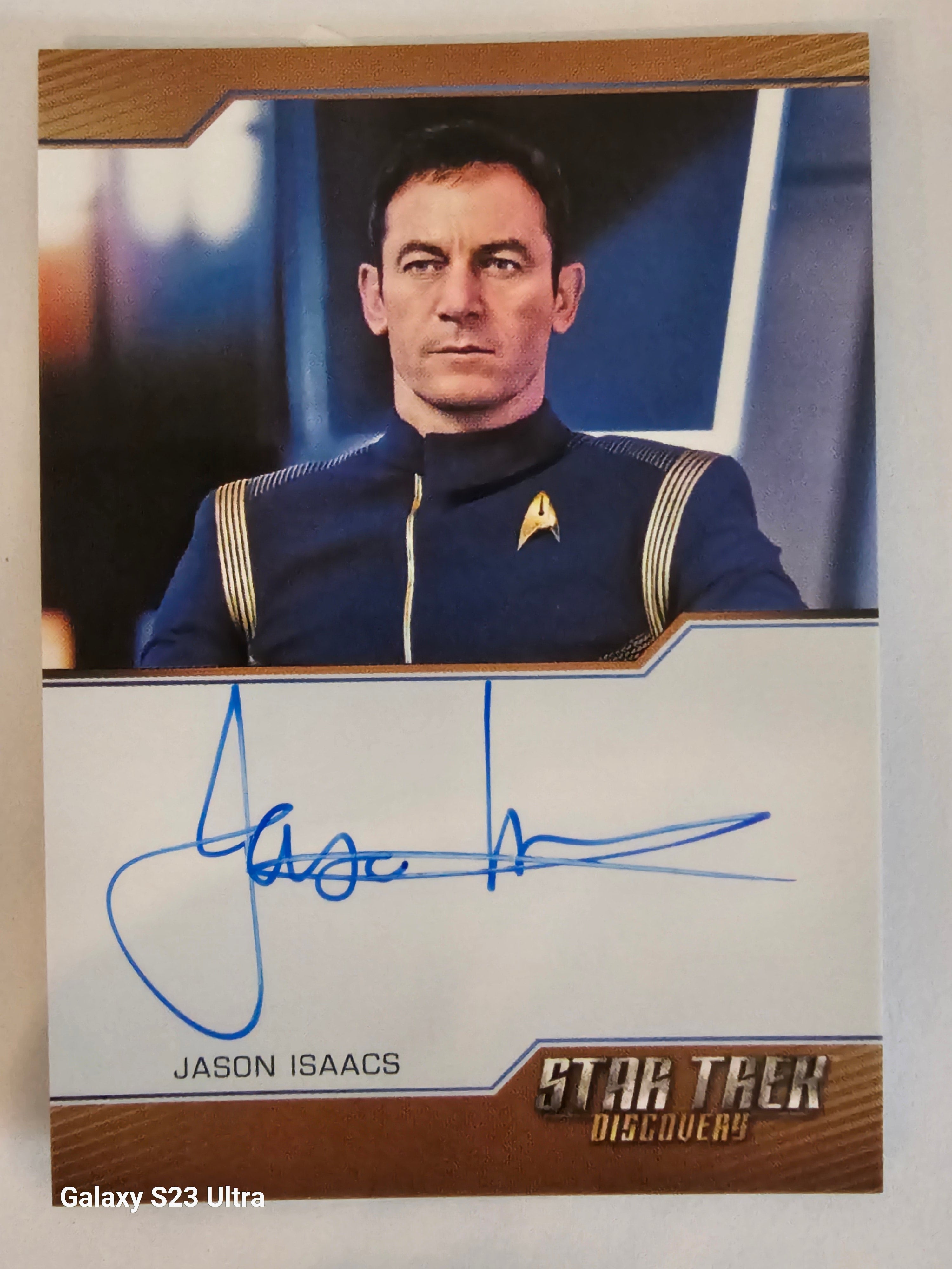 Star Trek Connections Jason Isaacs as Captain Lorca Bordered Autograph Card ( A )