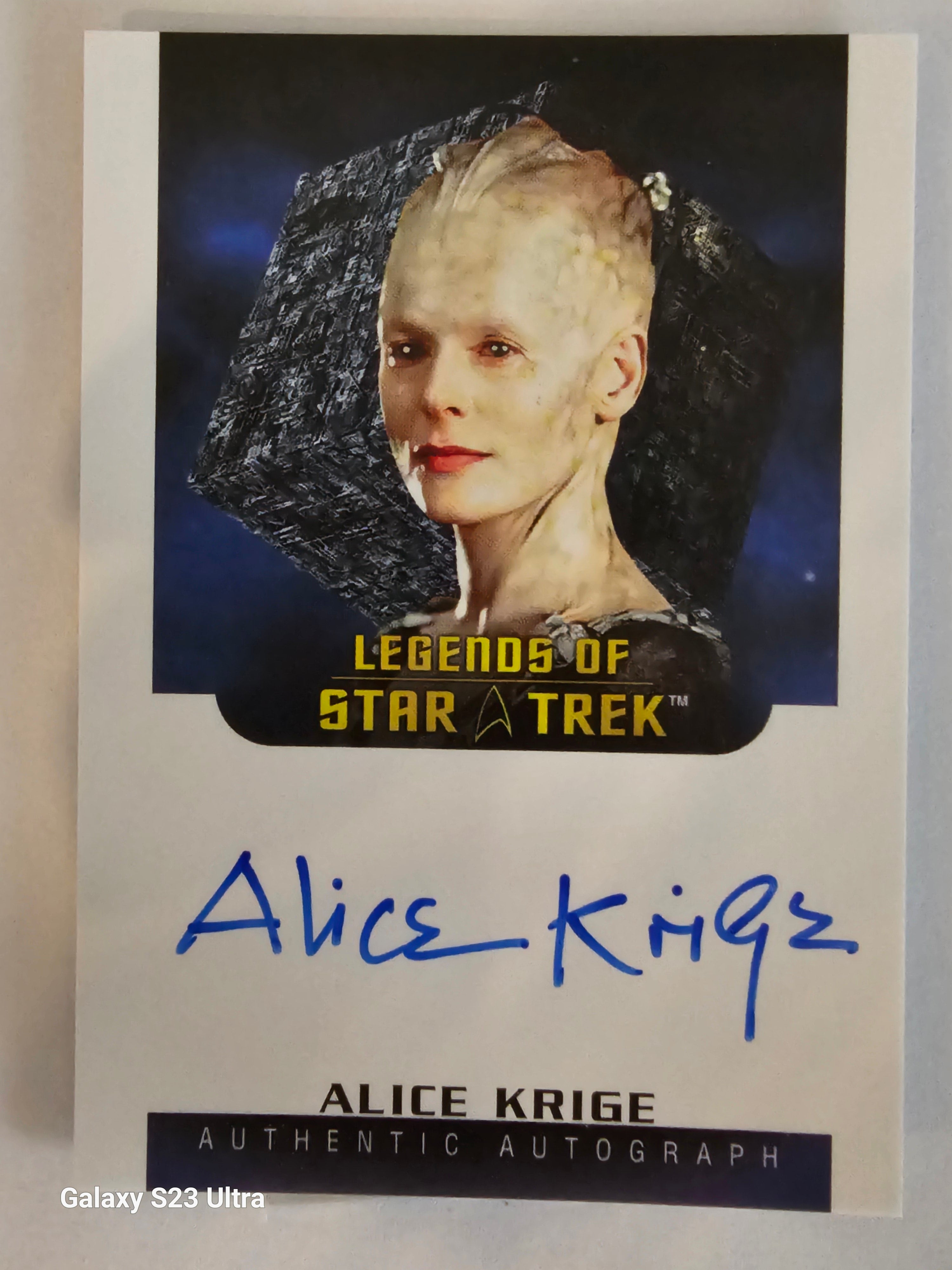 Star Trek Connections (LA48) Alice Krige as Borg Queen Legend Autograph Card ( A )