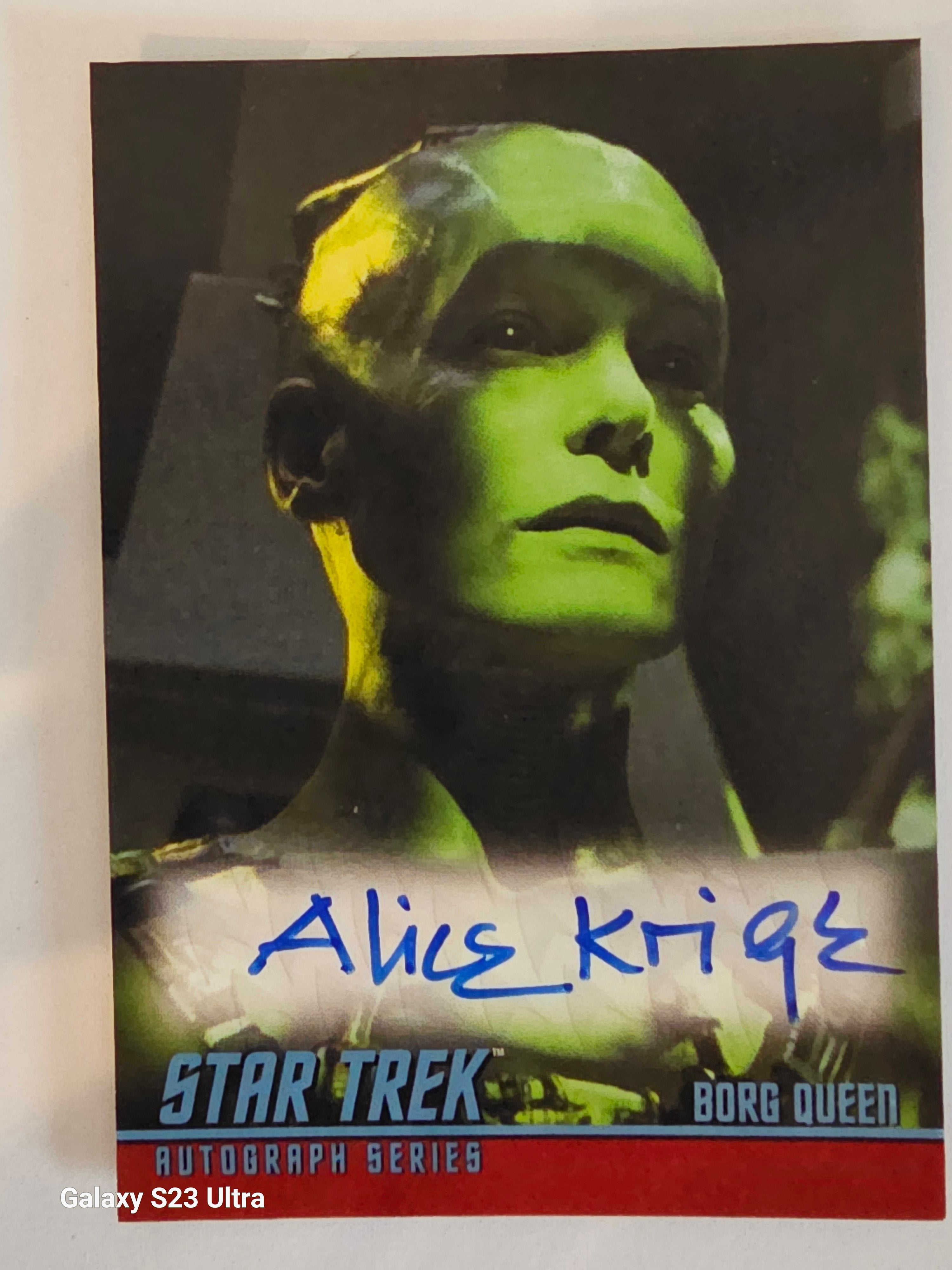 Star Trek Connections (A52) Alice Krige as Borg Queen Classic TV Autograph Card ( A )