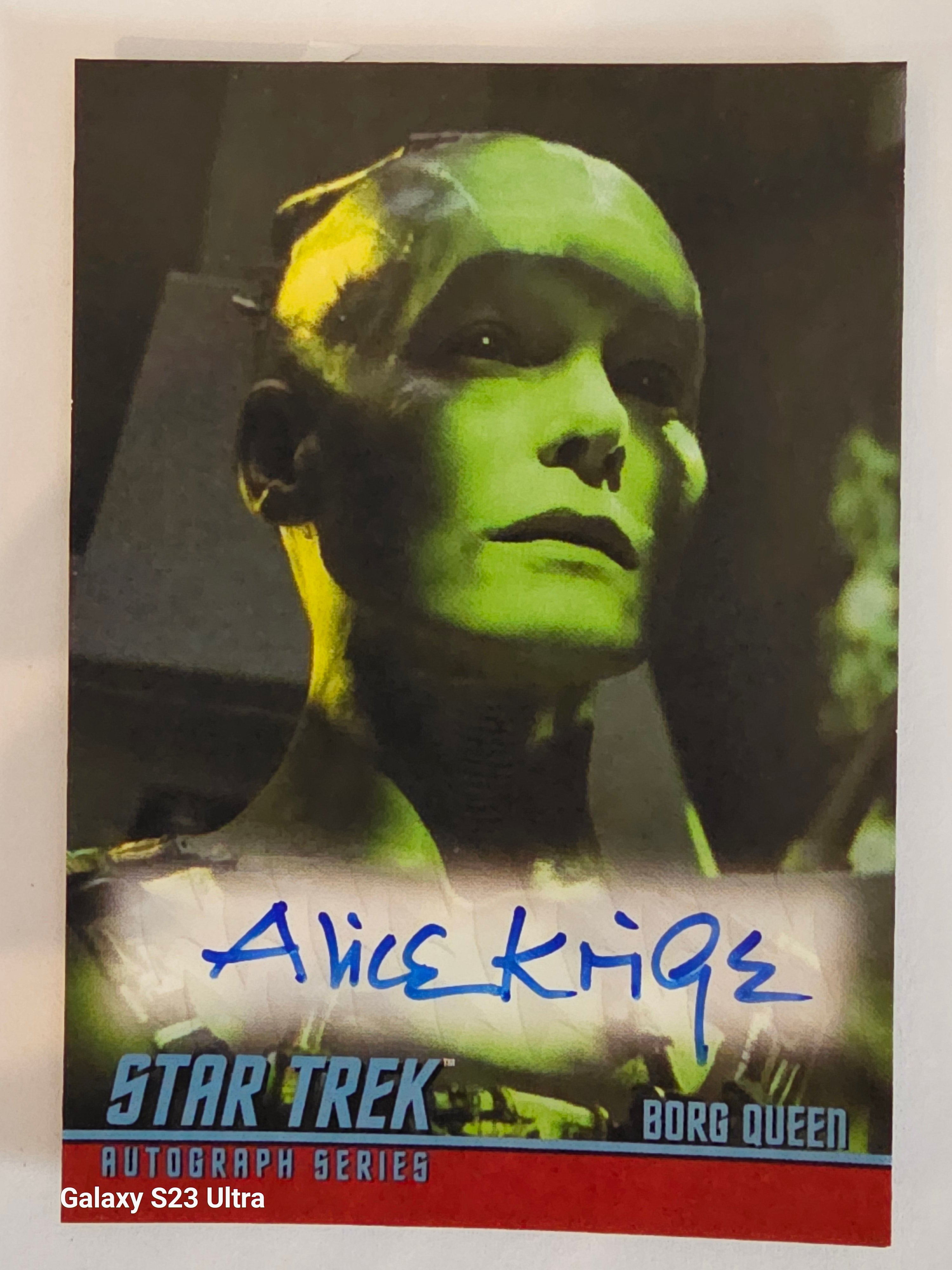 Star Trek Connections (A52) Alice Krige as Borg Queen Classic TV Autograph Card ( B )