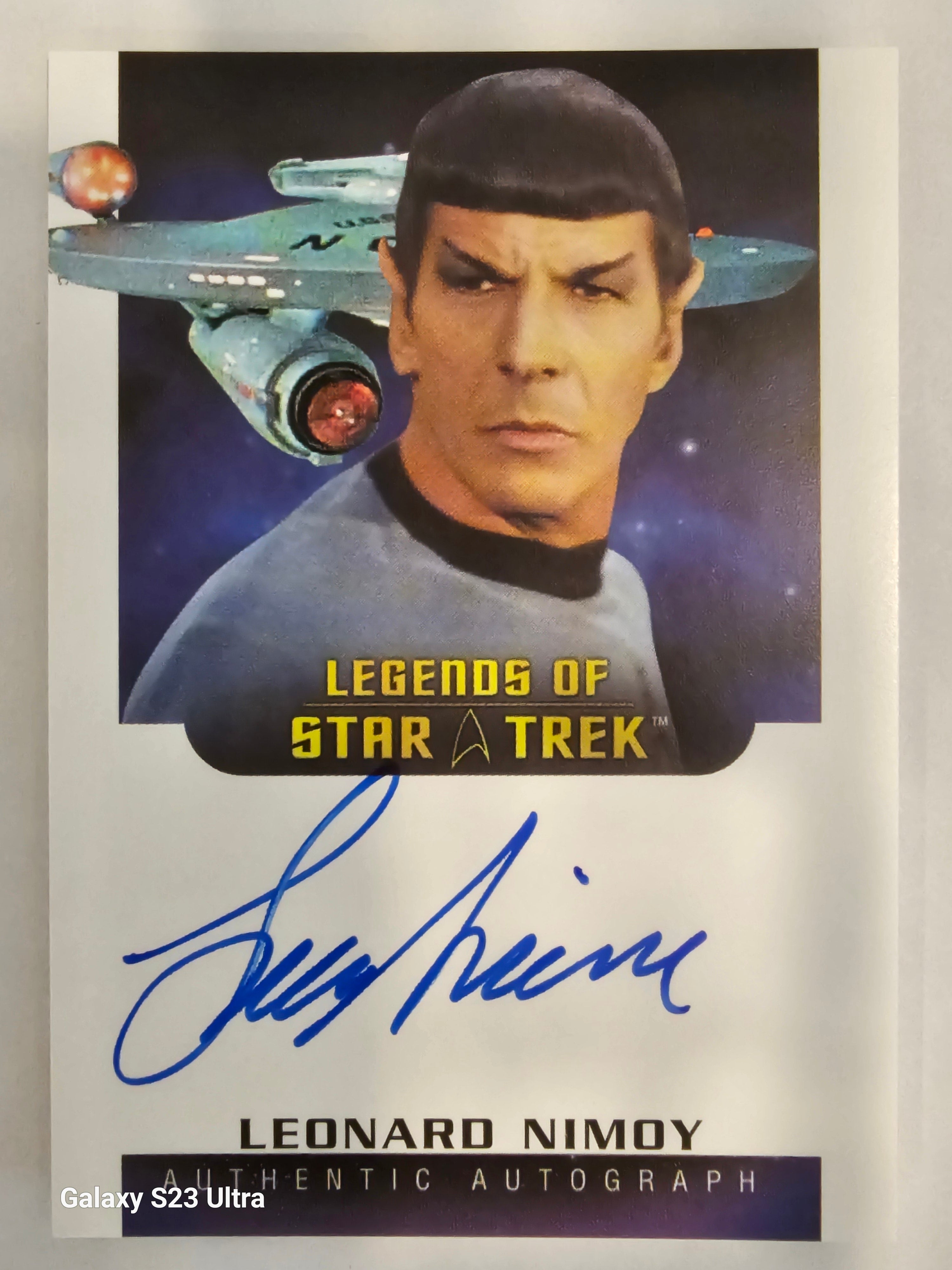 Star Trek Connections (LA6) Leonard Nimoy as Spock Legend Autograph Card ( A )