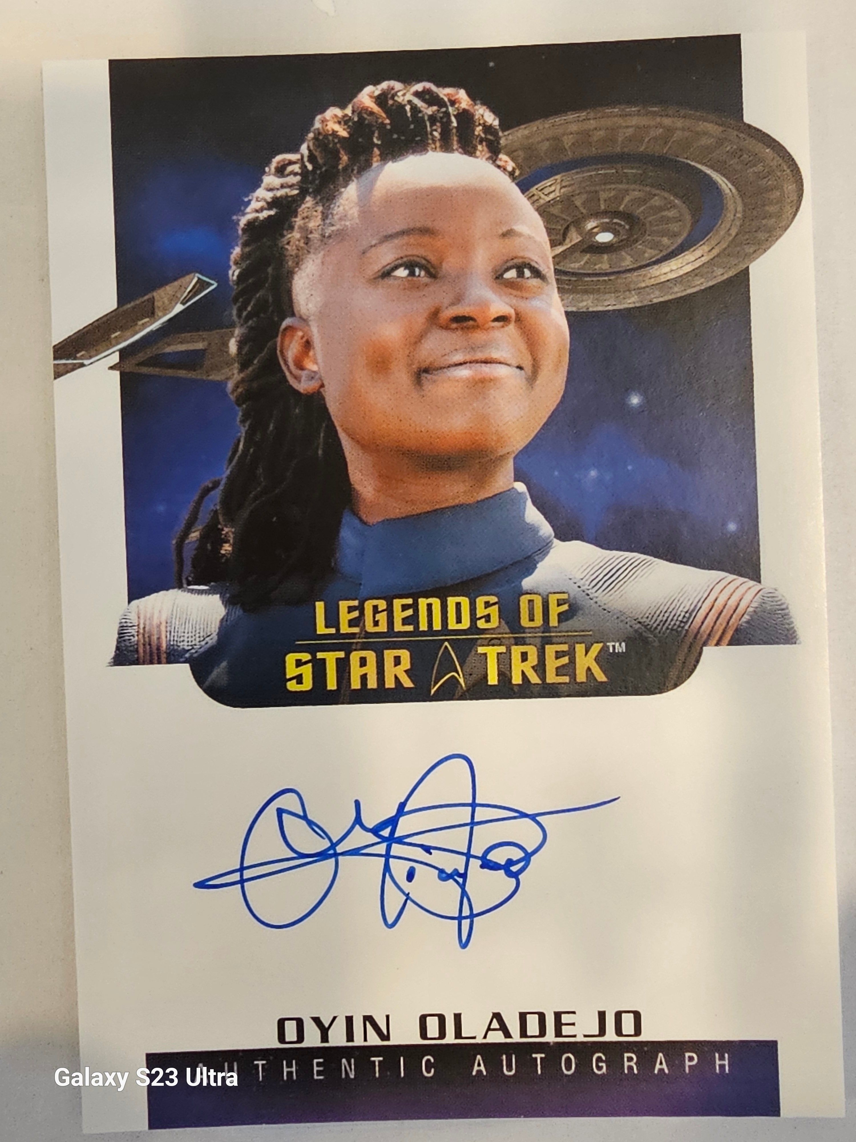 Star Trek Connections (LA39) Oyin Oladejo as Lt Cmdr Joann Owoseklin Legend Autograph Card ( B )