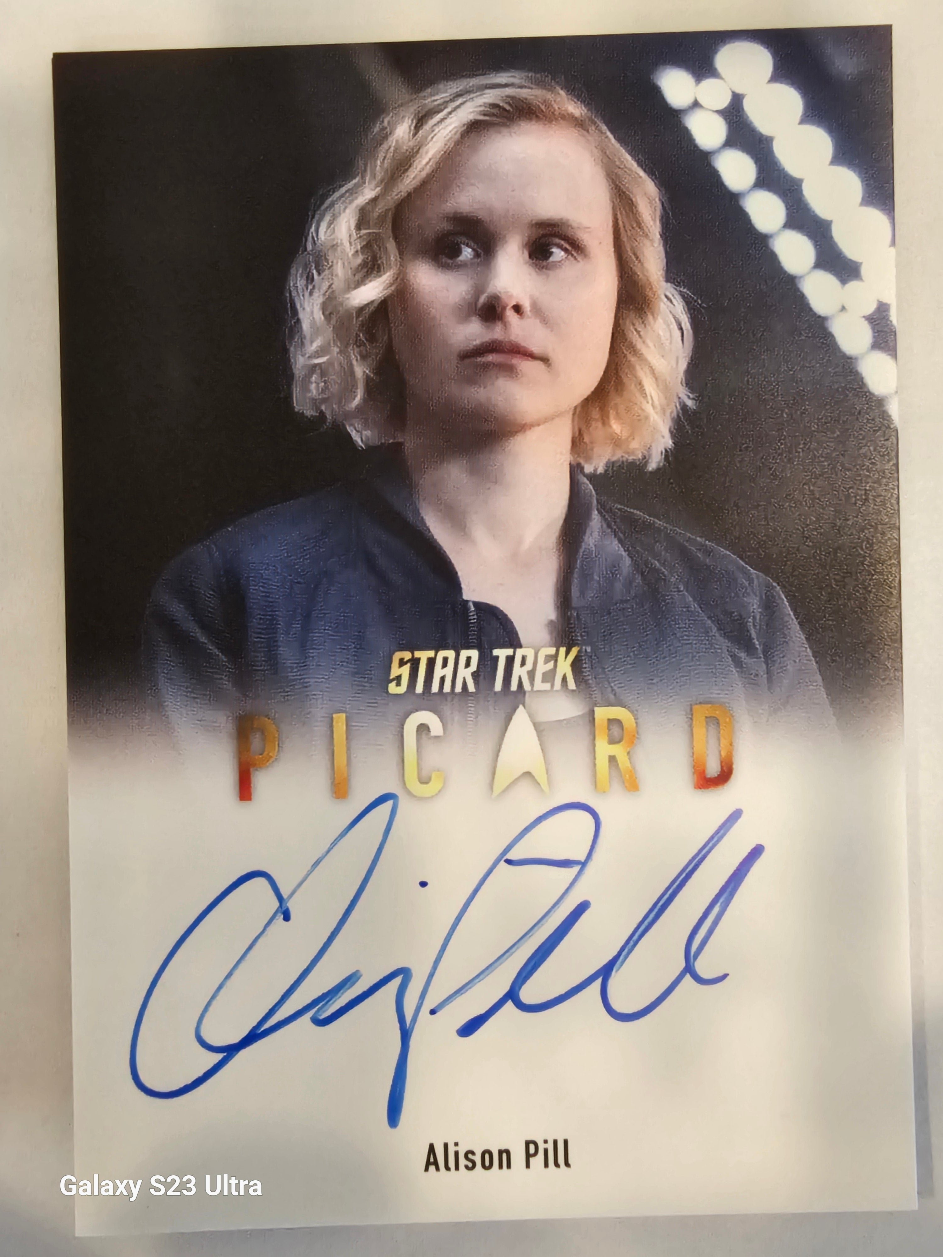 Star Trek Connections (A45) Alison Pill as Dr Agnes Jurati Full Bleed Picard Autograph Card ( A )