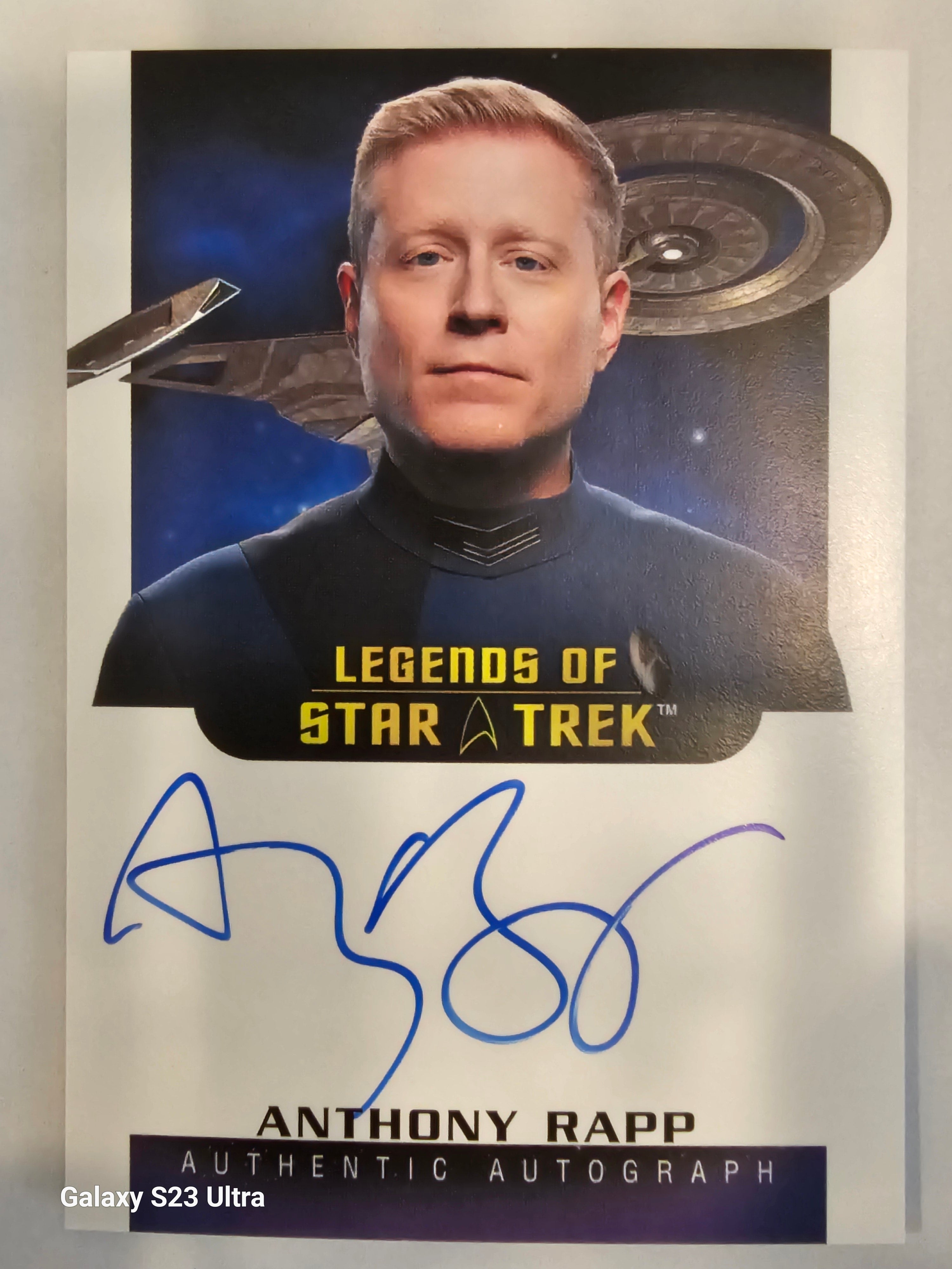 Star Trek Connections (LA22) Anthony Rapp as Com Paul Stamets Legend Autograph Card ( B )