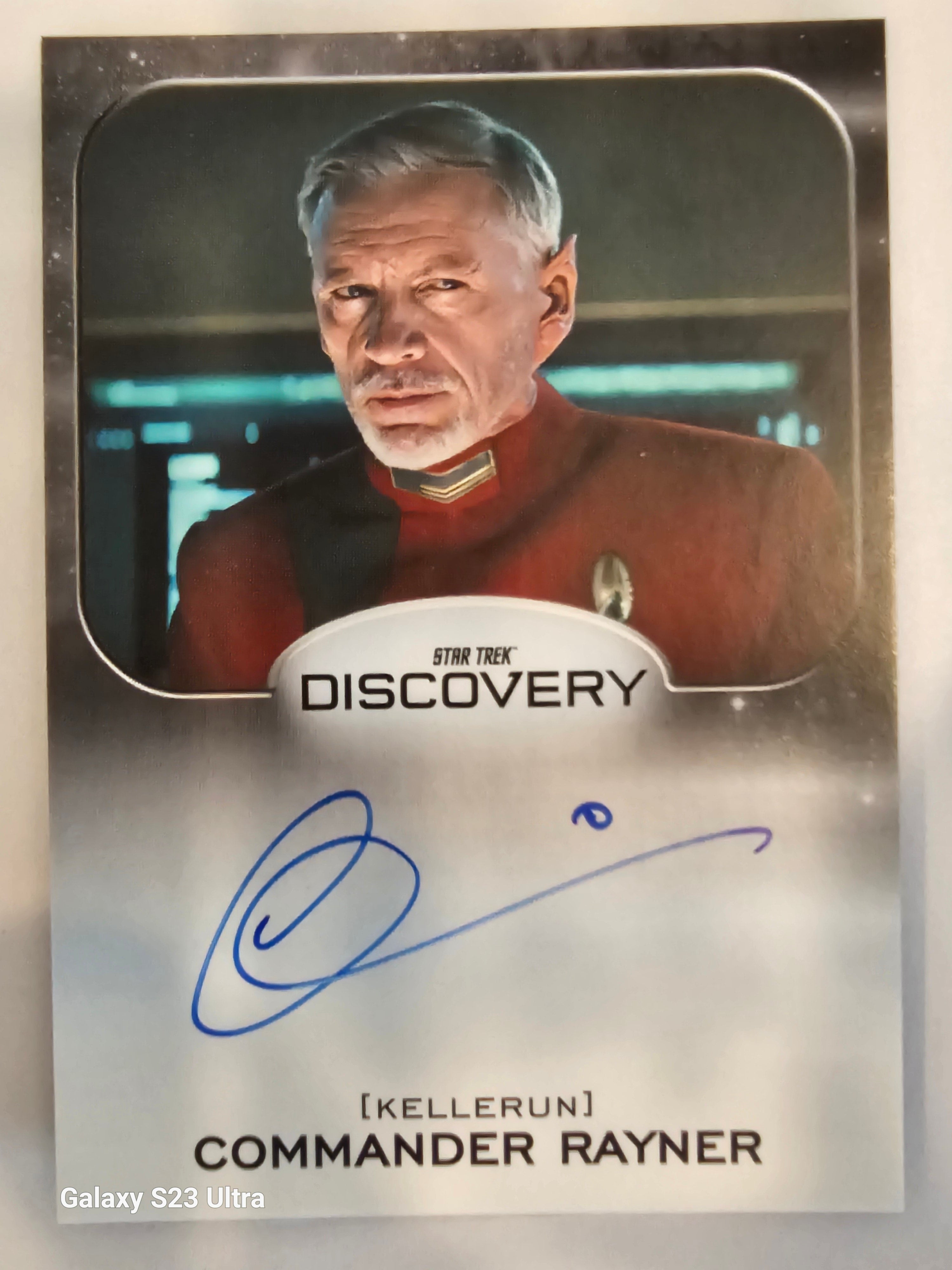 Star Trek Connections Callum Keith Rennie as Com Rayner Aliens Autograph Card ( A )