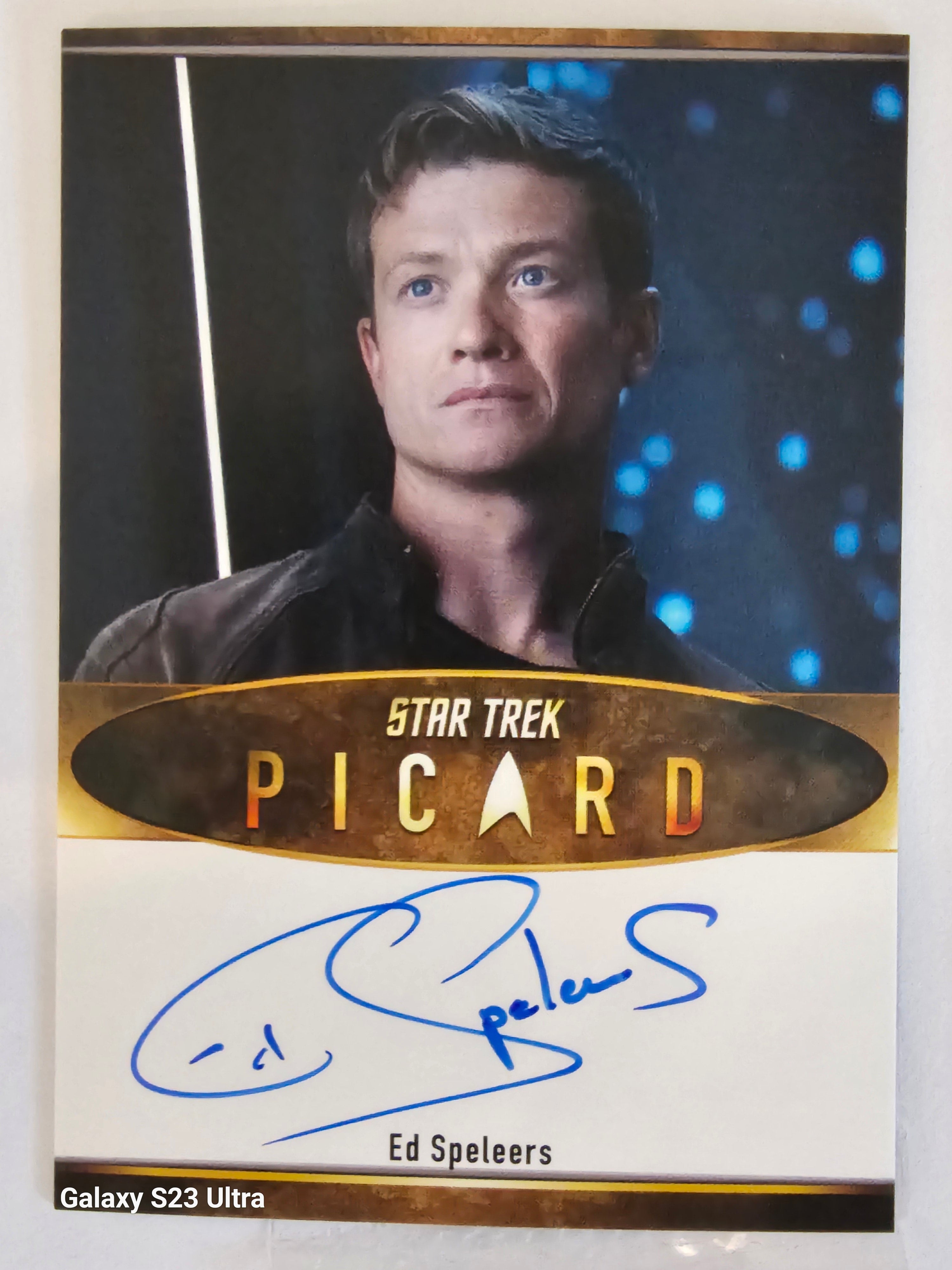 Star Trek Connections Ed Speleers as Jack Crusher Bordered Picard Autograph Card ( A )