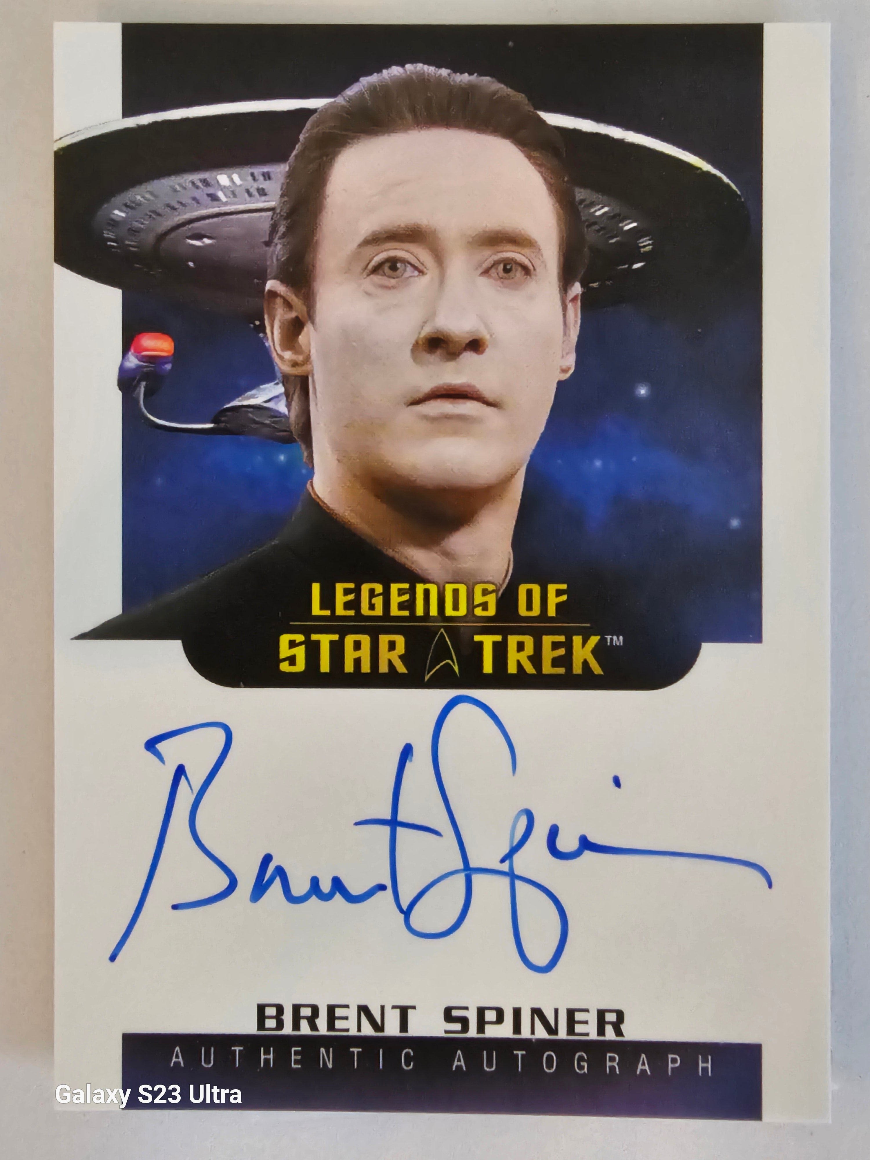Star Trek Connections (LA40) Brent Spiner as Data Legend Autograph Card ( B )