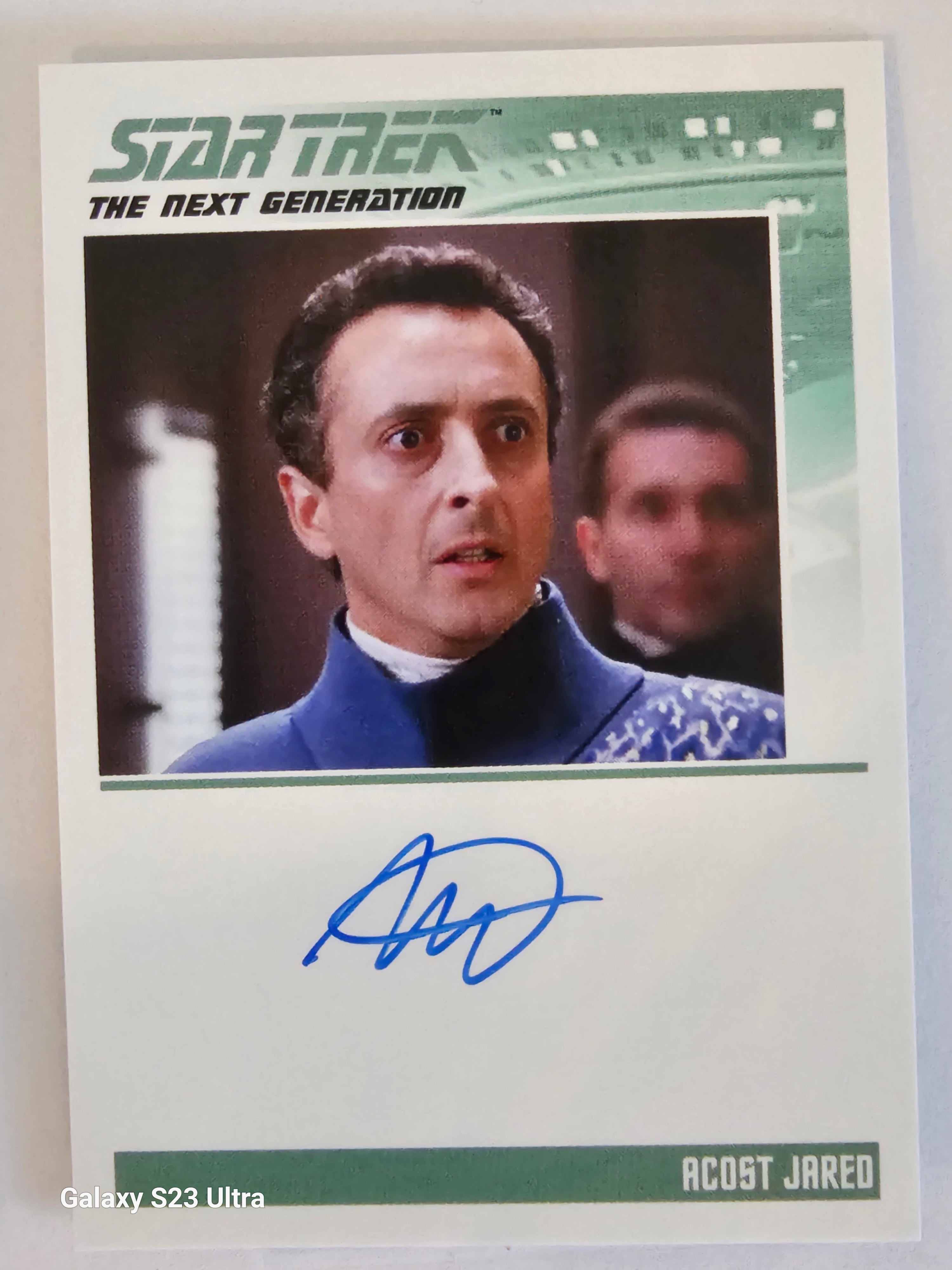 Star Trek Connections Marcelo Tubert as Acost Jared TNG Autograph Card ( B )