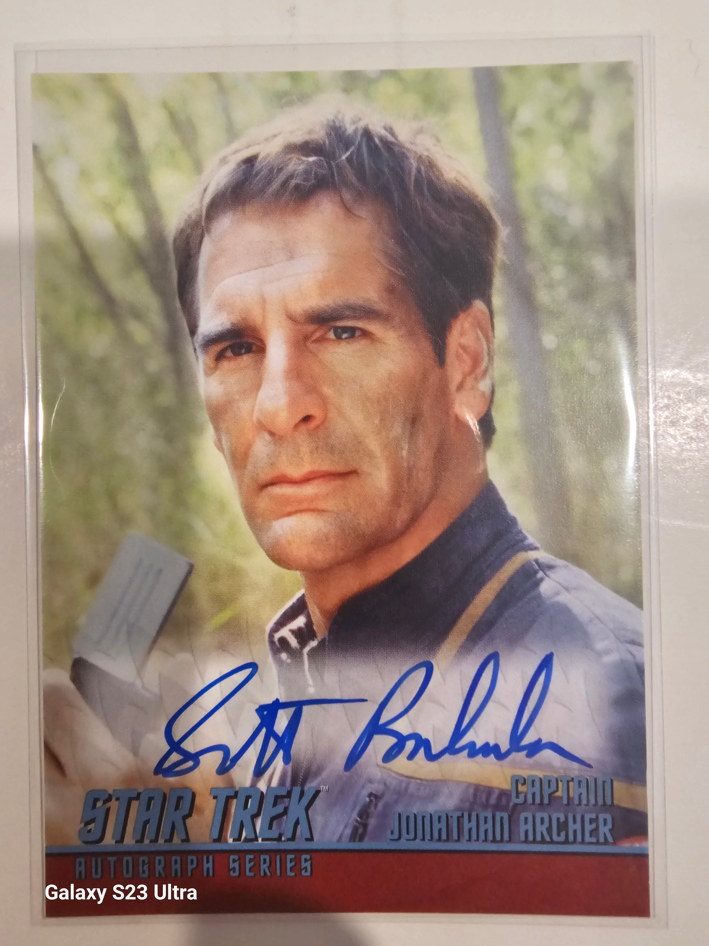 Star Trek Connections (A3)Scott Bakula as Captain Archer Classic TV Autograph Card ( B )
