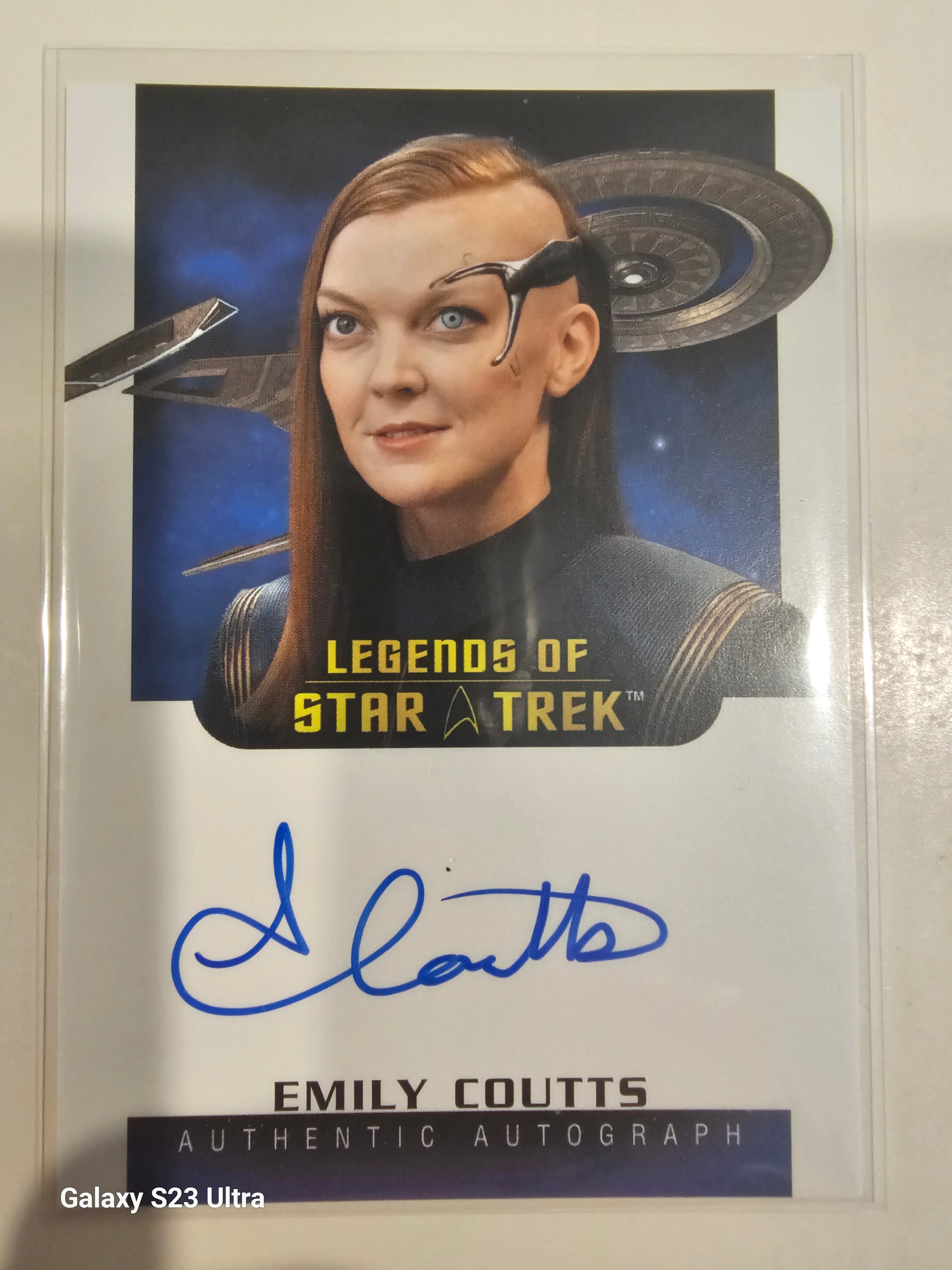 Star Trek Connections (LA57) Emily Coutts as Lt Keyla Detmer Legend Autograph Card ( B )