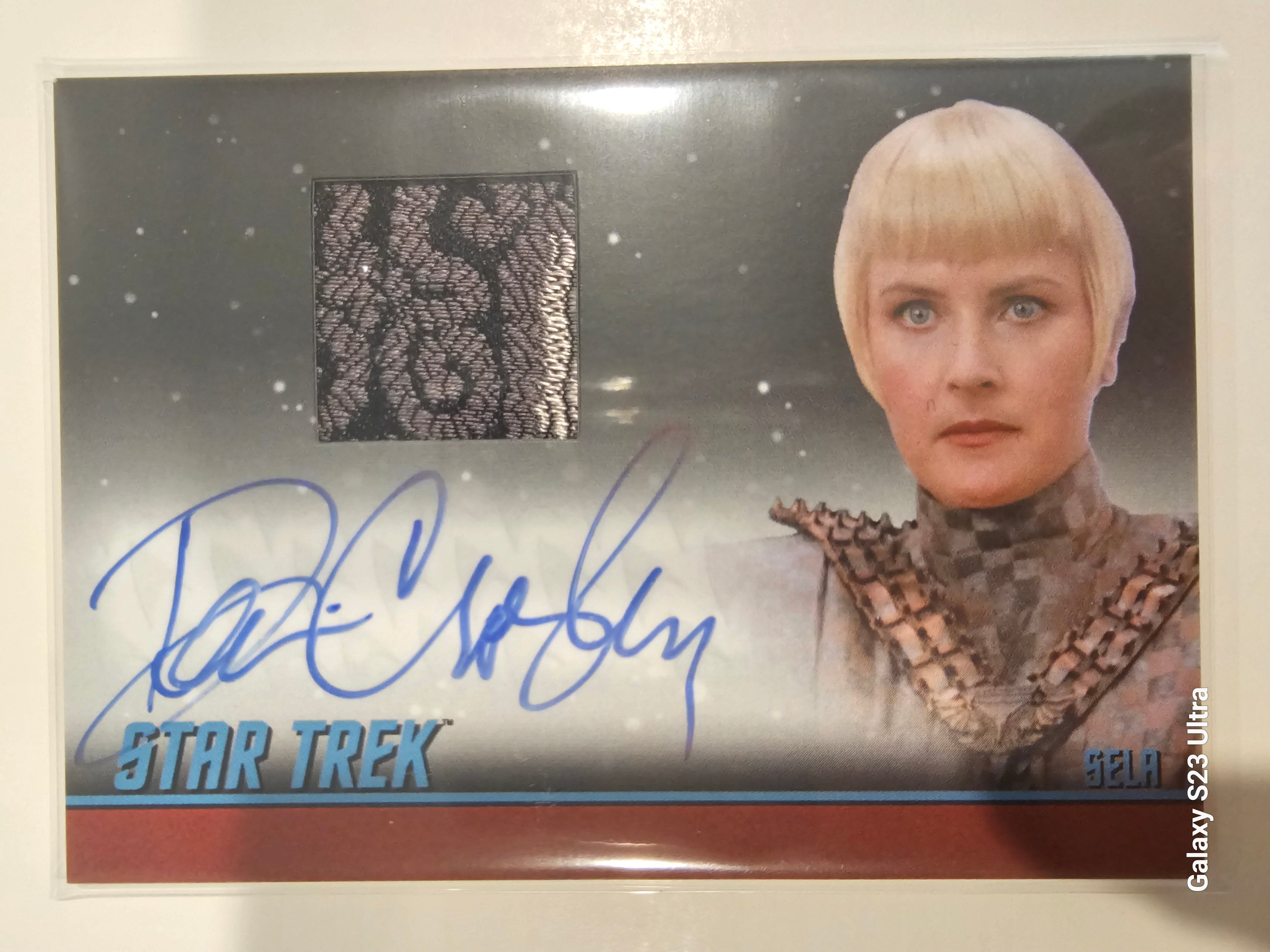 Star Trek Connections Denise Crosby as Sela Autographed Costume Card ( B )