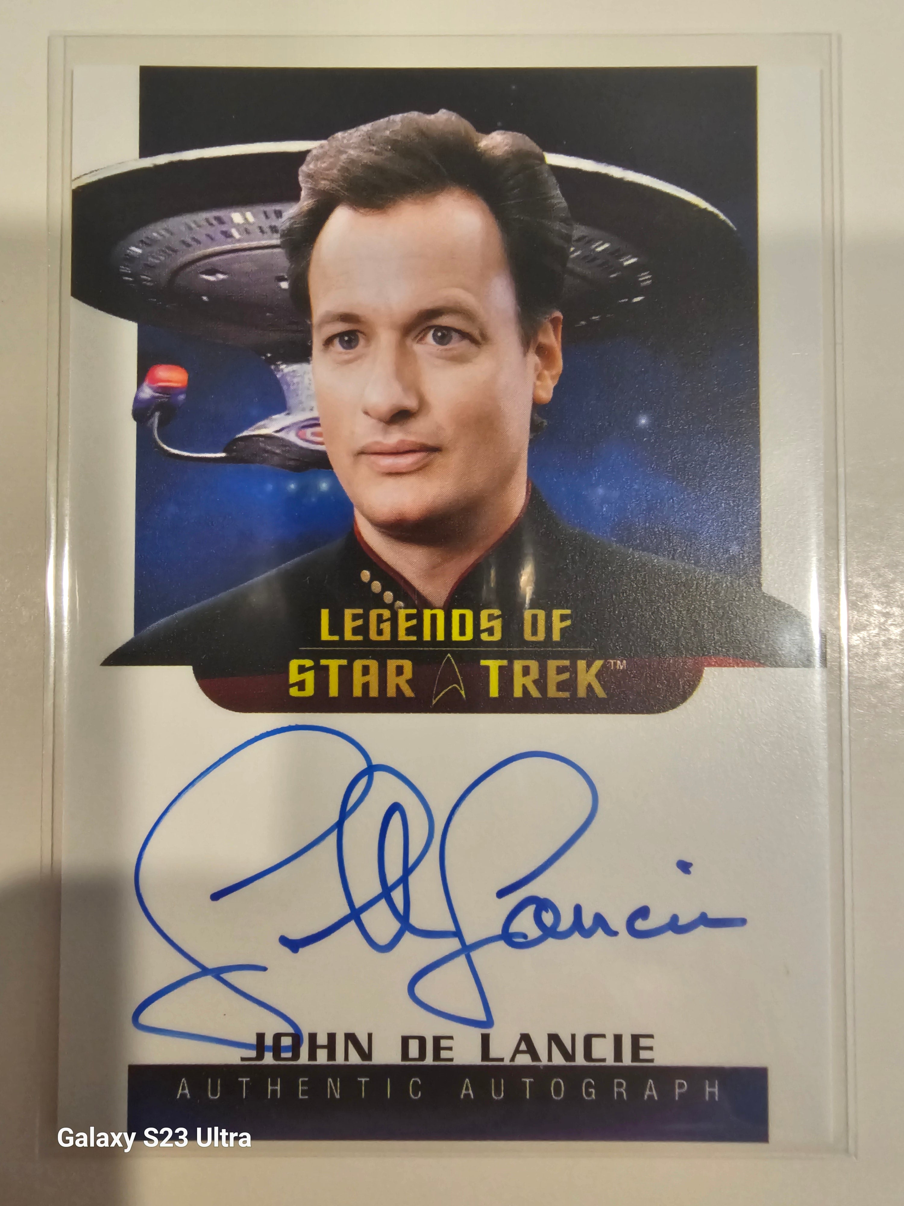 Star Trek Connections (LA59) John De Lancie as Q Legend Autograph Card ( A )