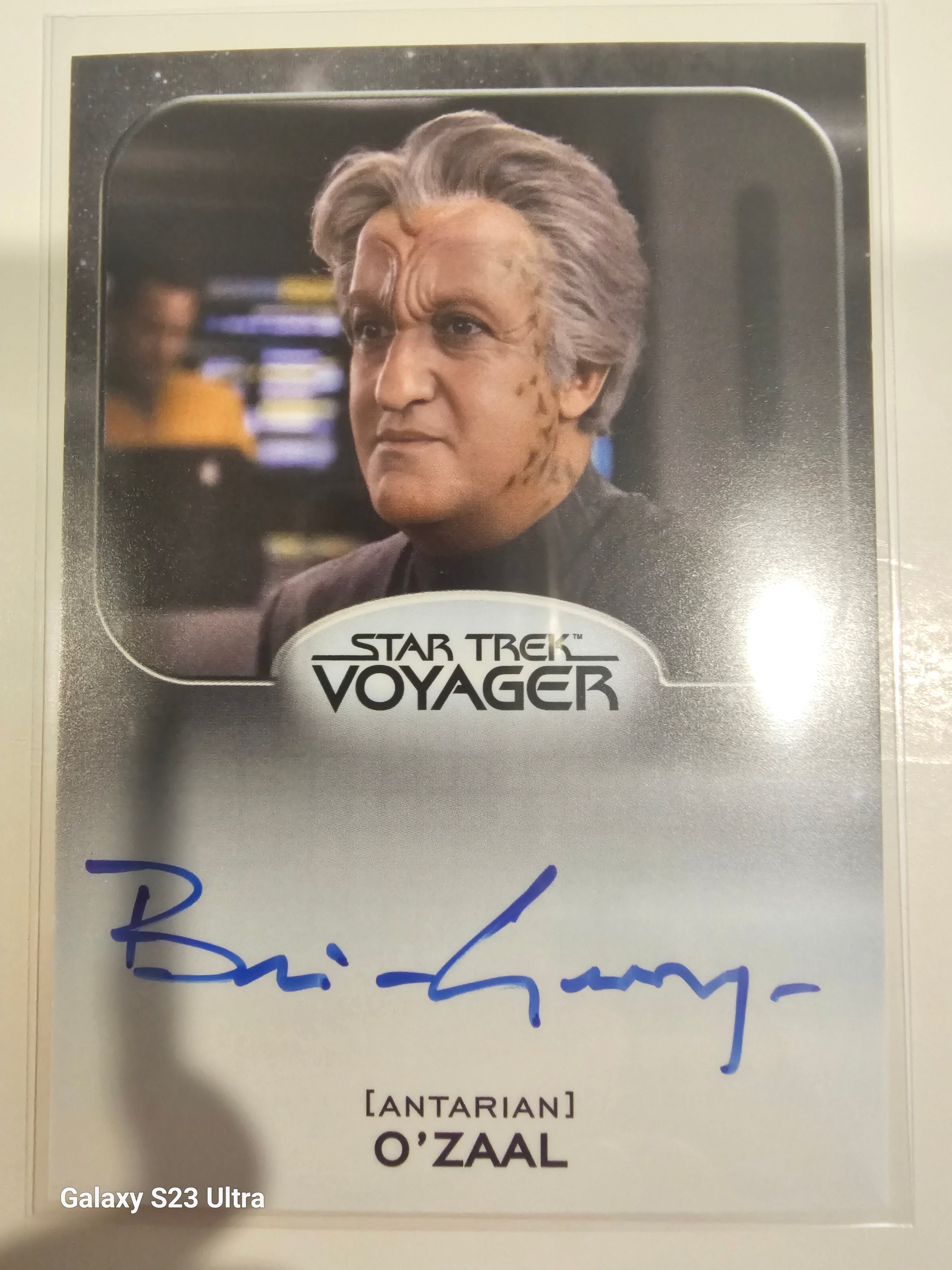 Star Trek Connections Brian George as O'Zaal Alien Autograph Card ( B )