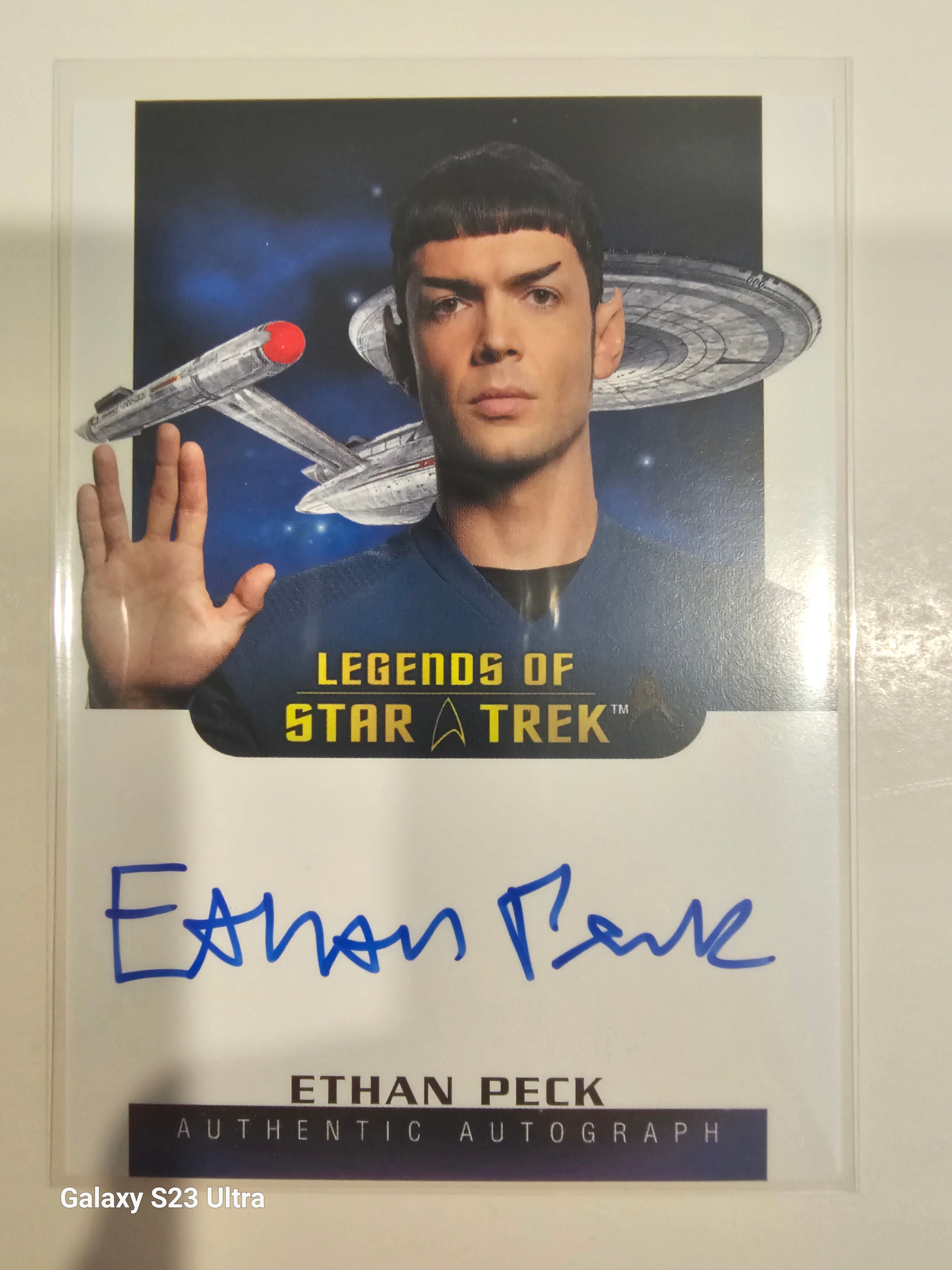 Star Trek Connections (LA32) Ethan Peck as Spock Legend Autograph Card ( B )