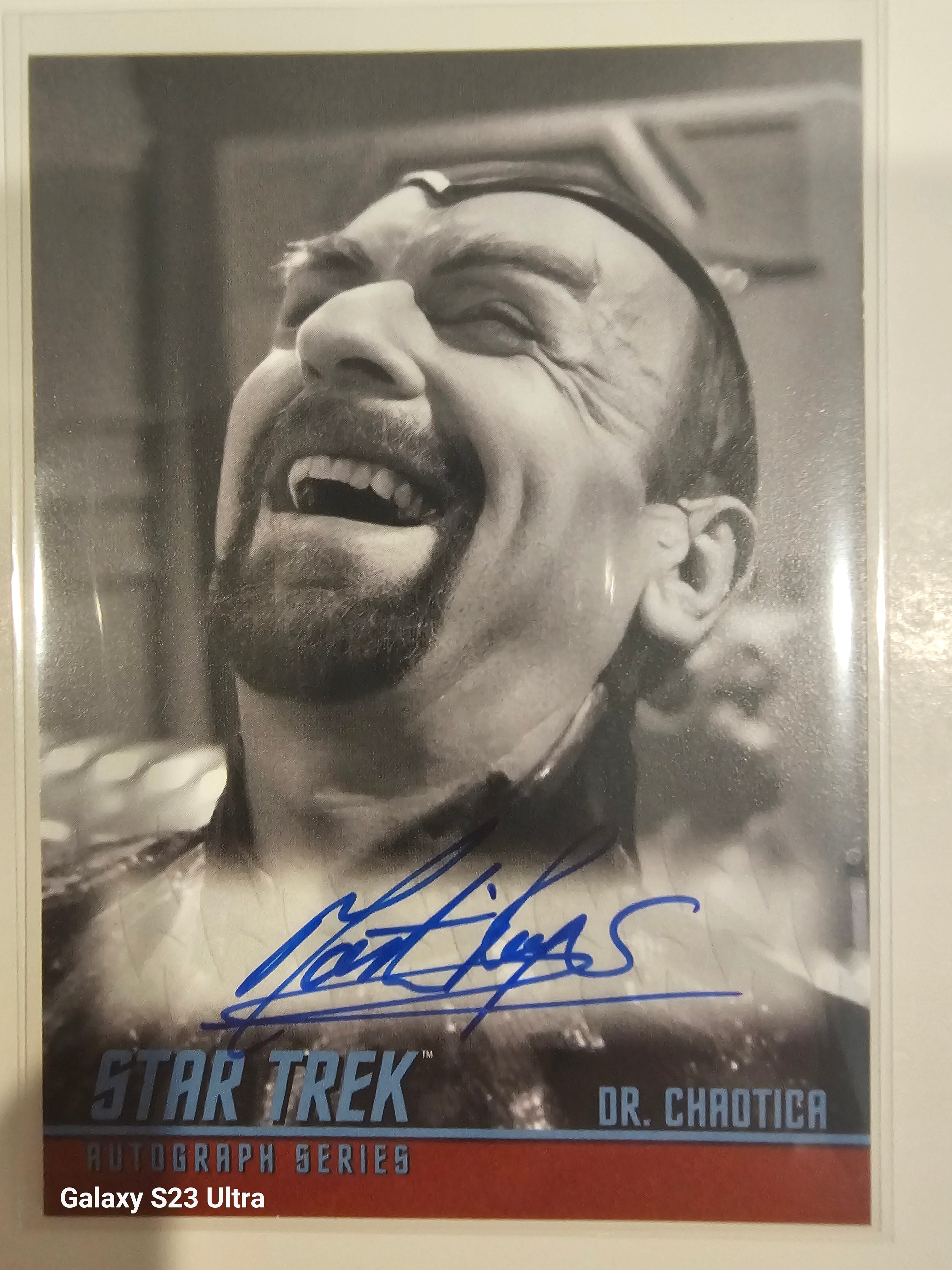 Star Trek Connections (A32) Martin Rayner as Dr Chaotica Classic TV Autograph Card ( A )