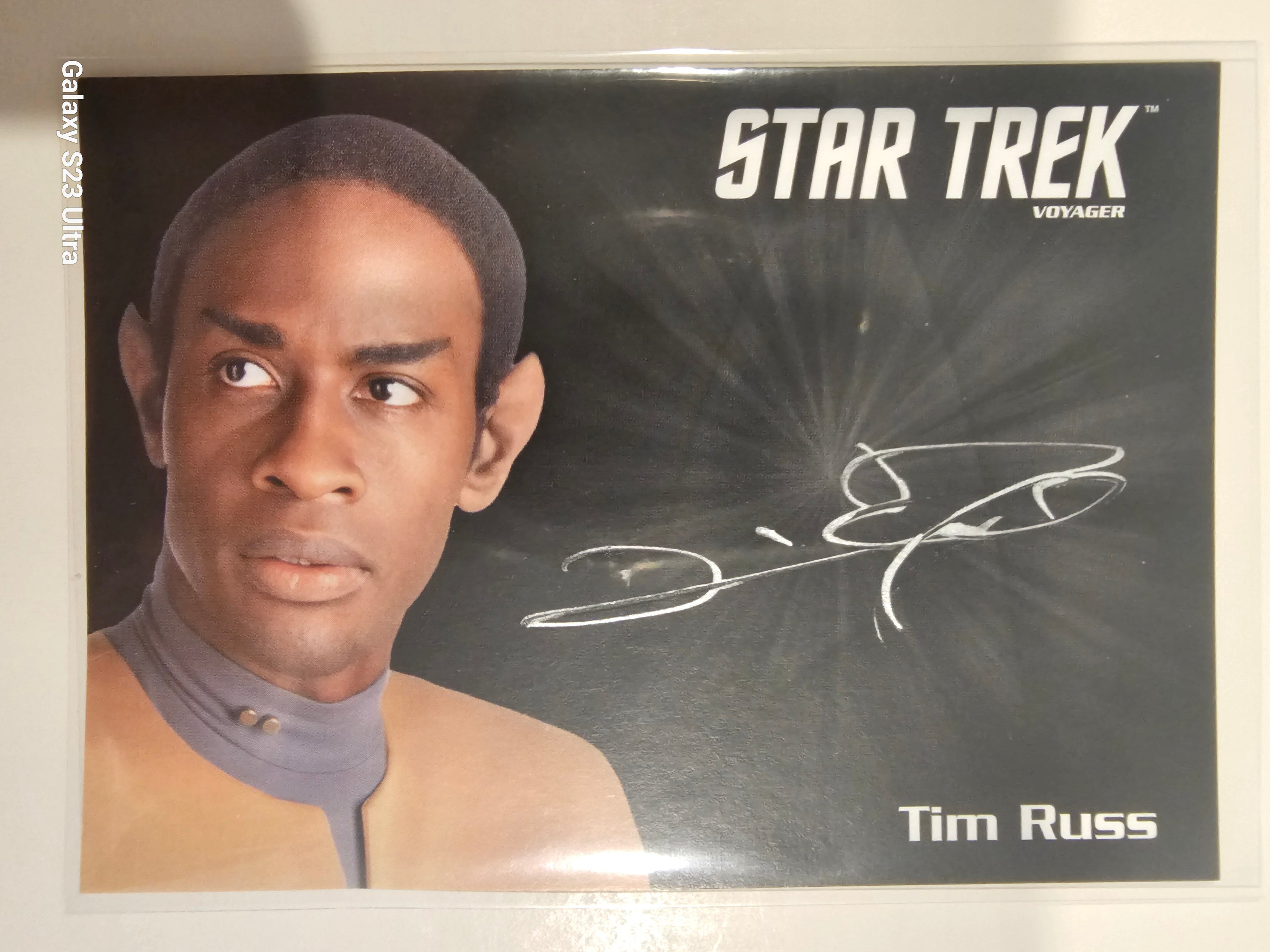 Star Trek Connections  Tim Russ as Tuvok Silver Autograph Card ( A )