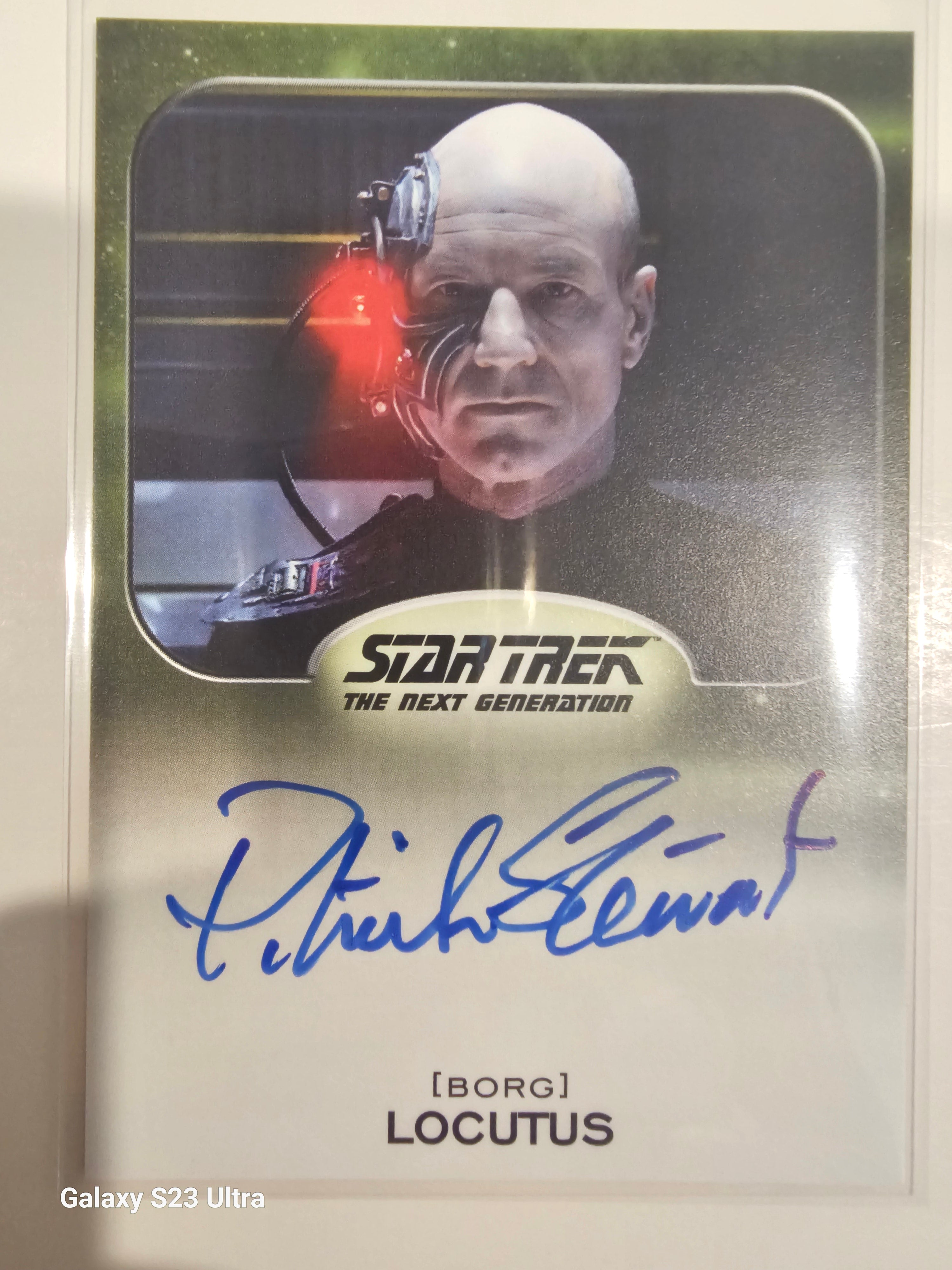 Star Trek Connections Patrick Stewart as Locutus Alien Autograph Card ( A )
